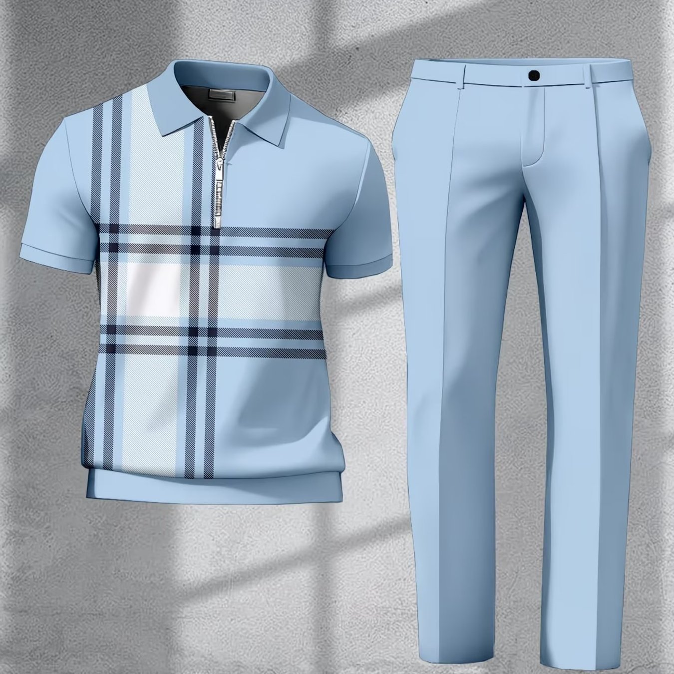 2026 's Shirt And Sweatpants Set, Black And , Paris Logo, Sporty And Casual Trend, Adult Men's Fashion Sportswear, Casual Wear, Valentine's Day Gift