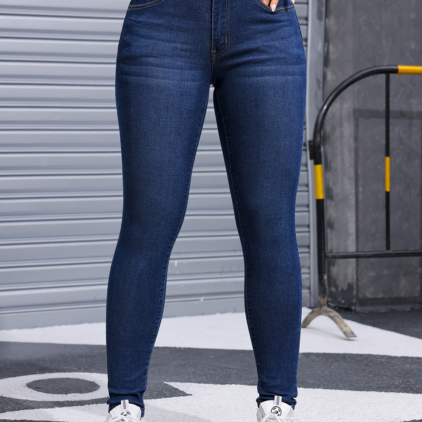 Women's Fashion Deep Skinny Jeans
