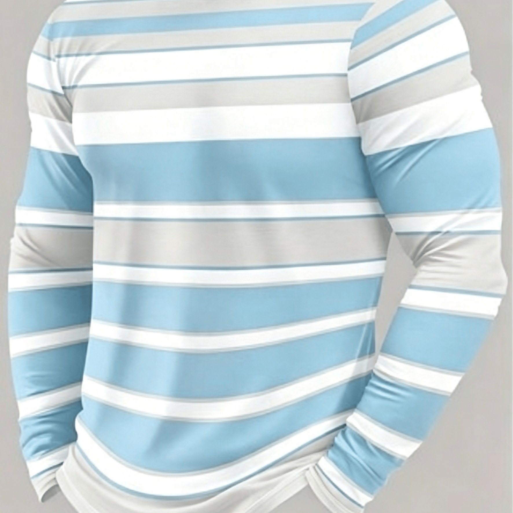 TEMU [print Design - Not Textured] Men' Pattern Long Sleeve T-shirt, Casual Round Neck Base Layer, Novelty Long Sleeve Top, Suitable For Outdoor