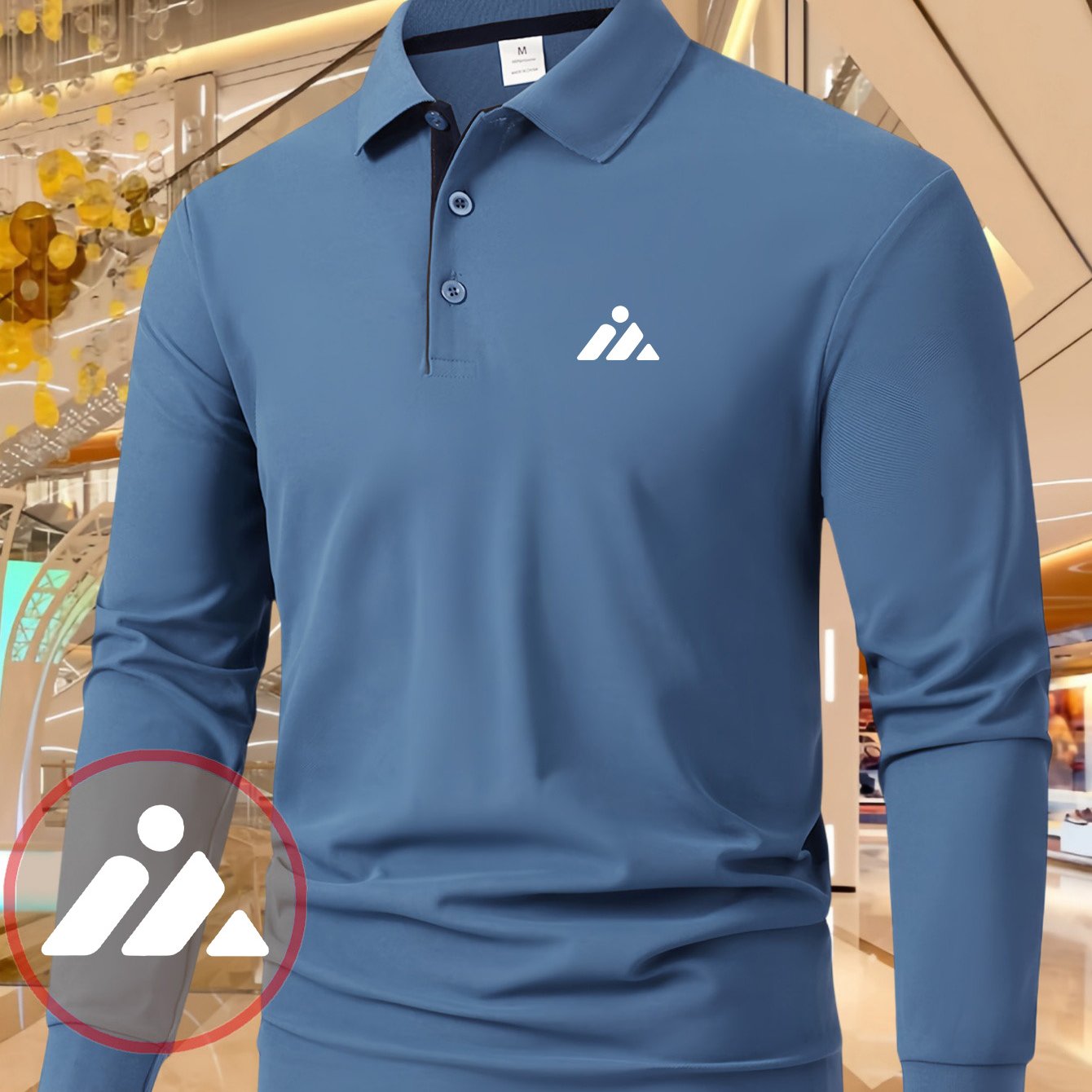 TEMU Fashion Men's Casual Long Sleeve Shirt, Print Top, Suitable For Sports And Daily Wear, Durable Fabric, Comfortable Material