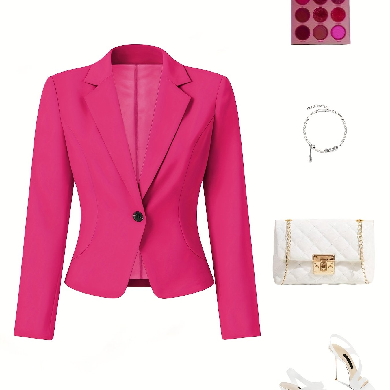TEMU Giacca da donna elegante e versatile con bottoni, perfetta per primaverile e autunnale, per o gli appuntamenti