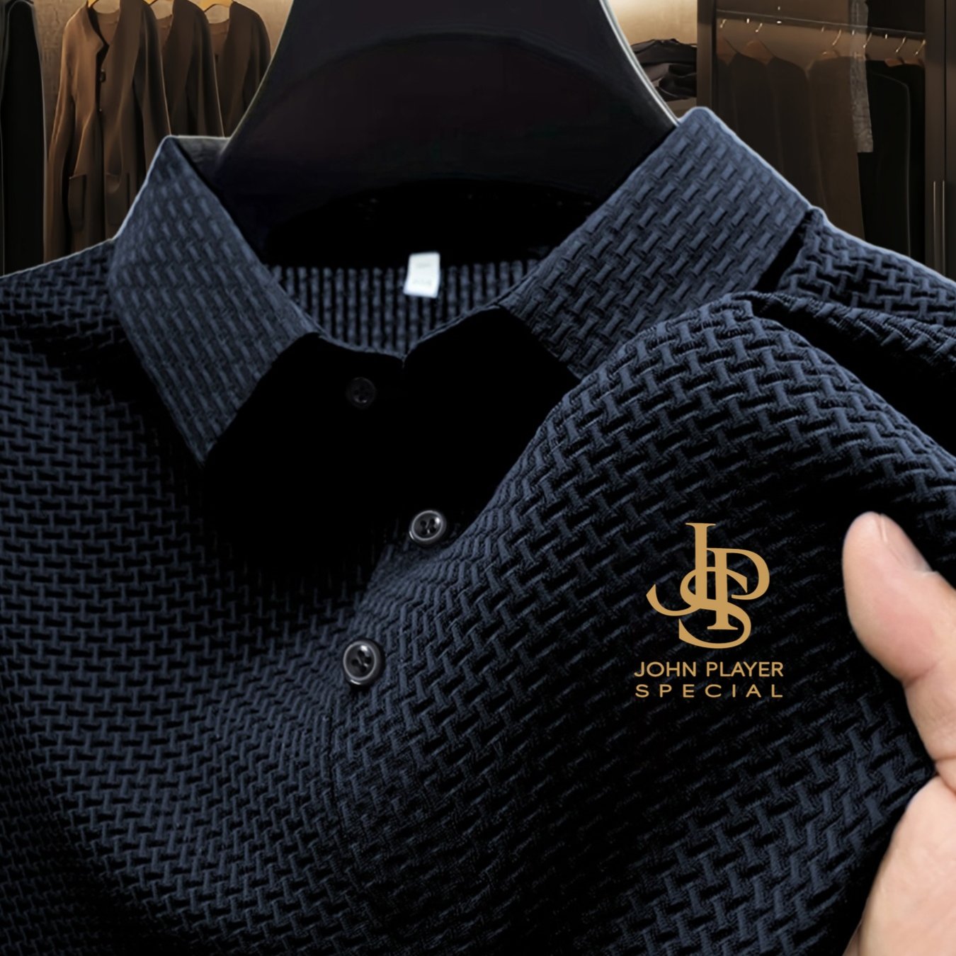 E-shop Herren atmungsaktives Stretch-Kurzarm-Poloshirt - einfarbiges - & Business-Freizeit-Top mit Knopfleiste Kragen, Umlegekragen, geeignet für Büro,