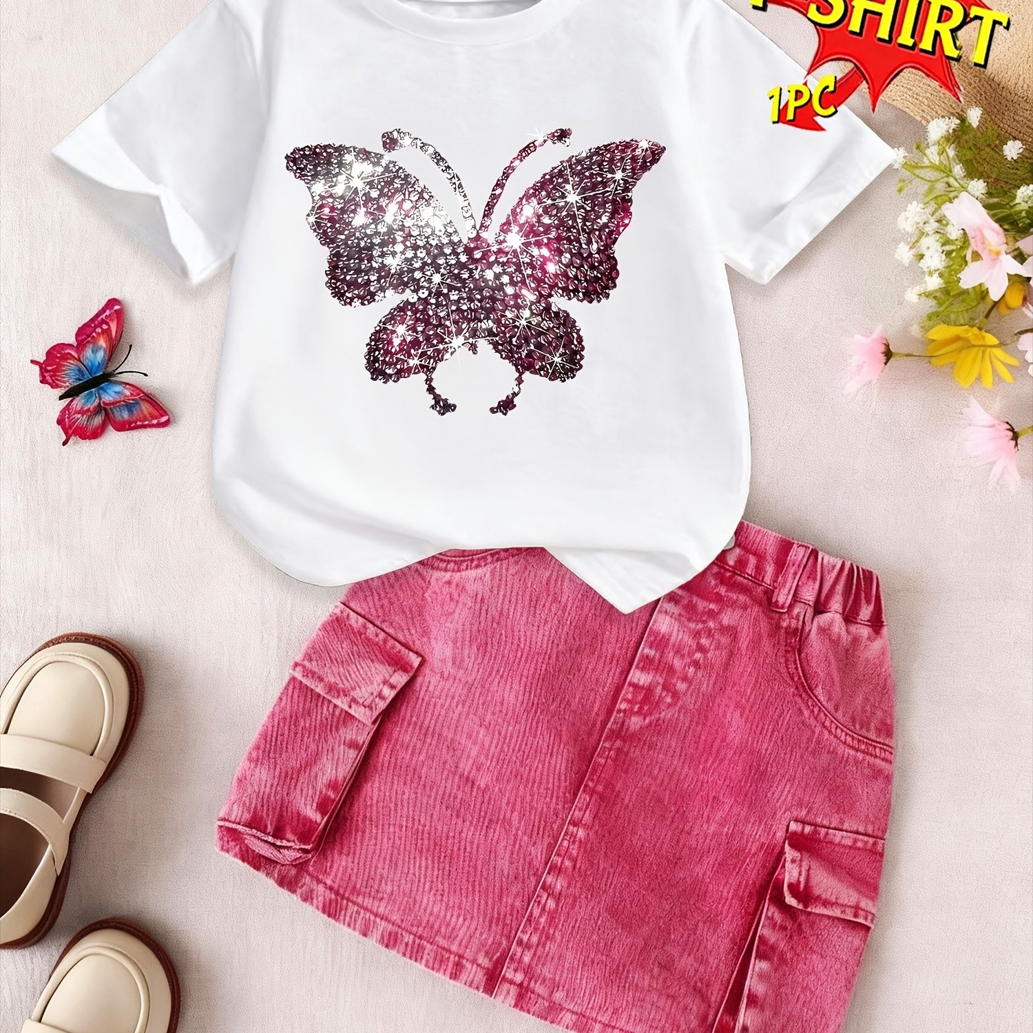 Image of A Casual Print T-shirt Featuring A Cartoon Design, Made From Comfortable Fabric, Suitable For Casual Attire And Leisure And Summer - Easy And Ideal For Outdoor Activities