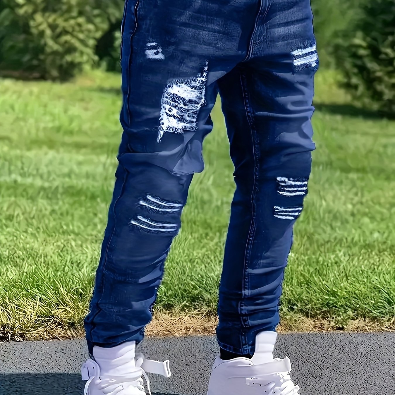 Temu – TEMU Ladies’ Stretch Jeans, Embroidered Back , Slim Fit Versatile Jeans