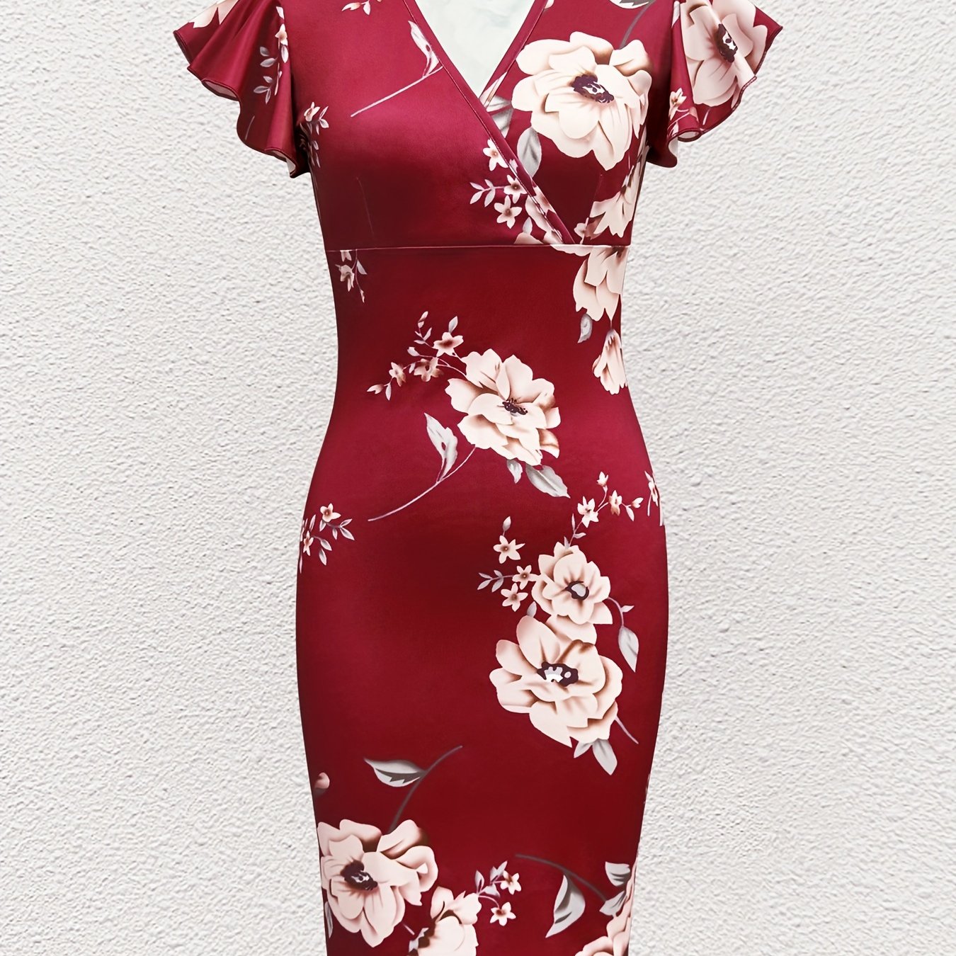 knee length dresses for ladies Autumn Leaves Elsie Dress by Lady Vintage – Lemonie Boutique main image 1
