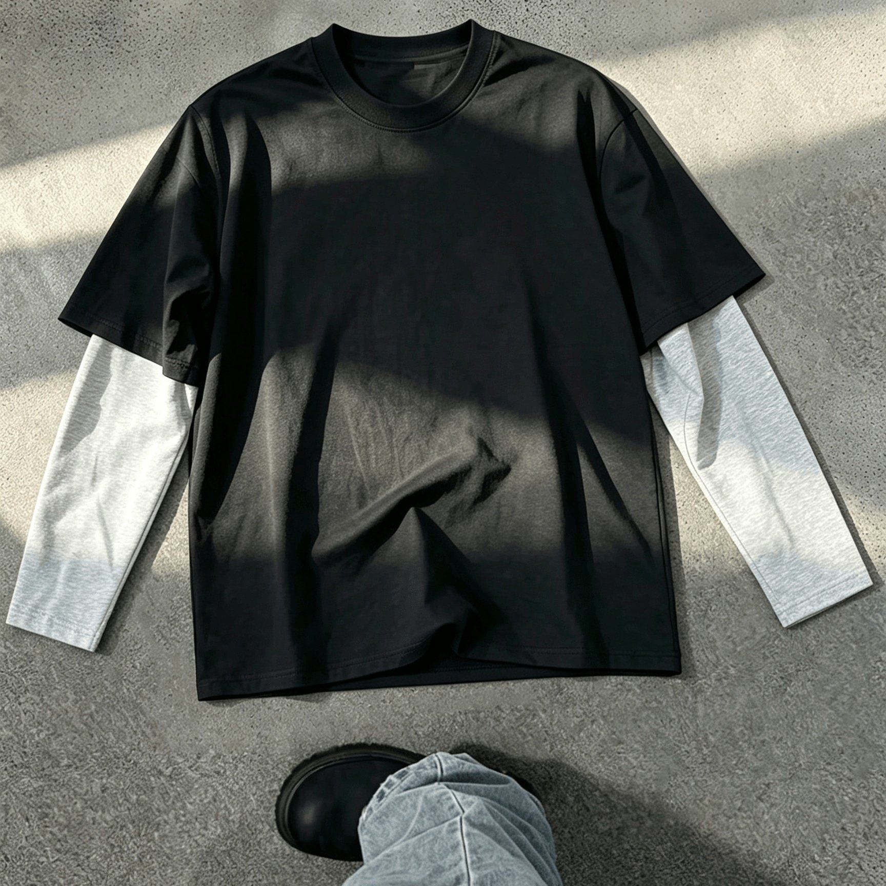 TEMU T-shirt da 1 pz retr簷 oversize a raglan - Color- adatta per fai da te, maglia a maniche lunghe vestibilit� con spalle cadenti, lavabile in