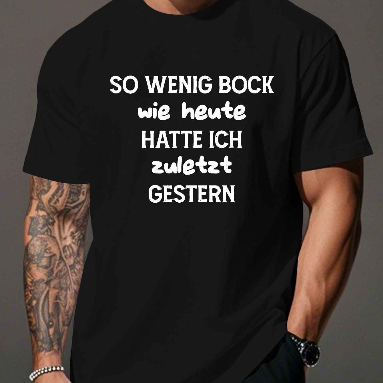 E-shop Humorvolles Herren-T-Shirt in großen Größen mit lustigem deutschem Twist
