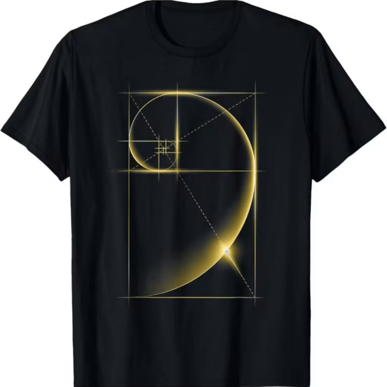 TEMU 2026 New Upgraded Golden Ratio Fibonacci -inspired Print T-shirt