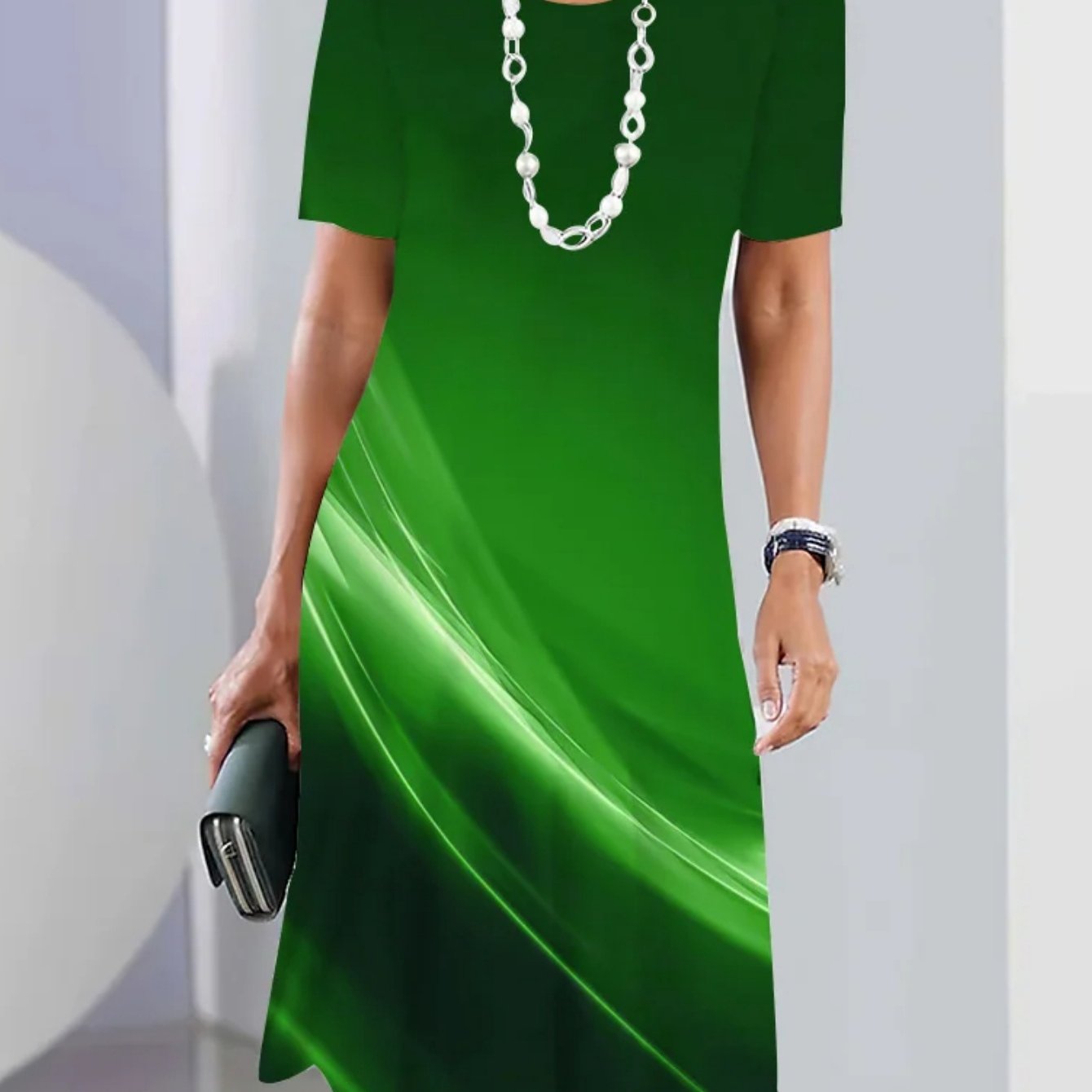 TEMU Loose-fitting Pullover Dress For Women In A , Perfect For Summer
