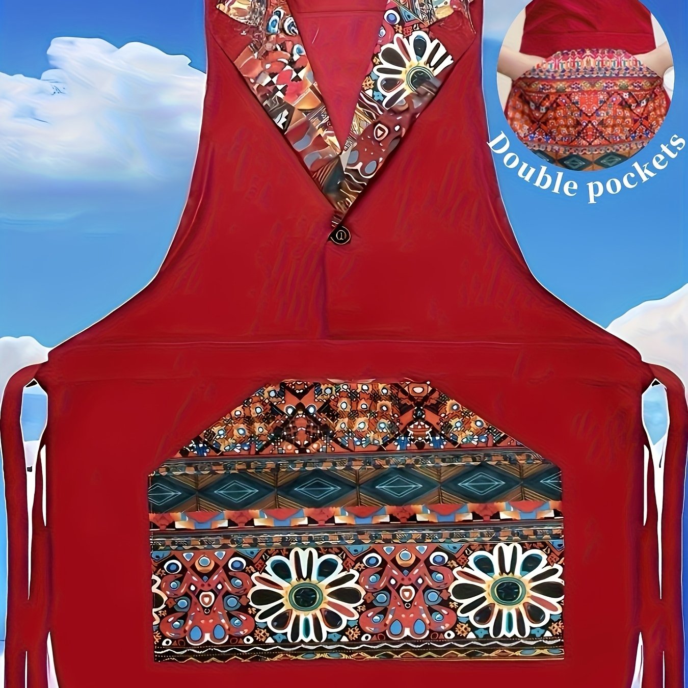 TEMU Thanksgiving Light Luxury Gift Apron, Autumn/winter Workwear, Daily , High-end Club & Banquets, , Holiday Feasts