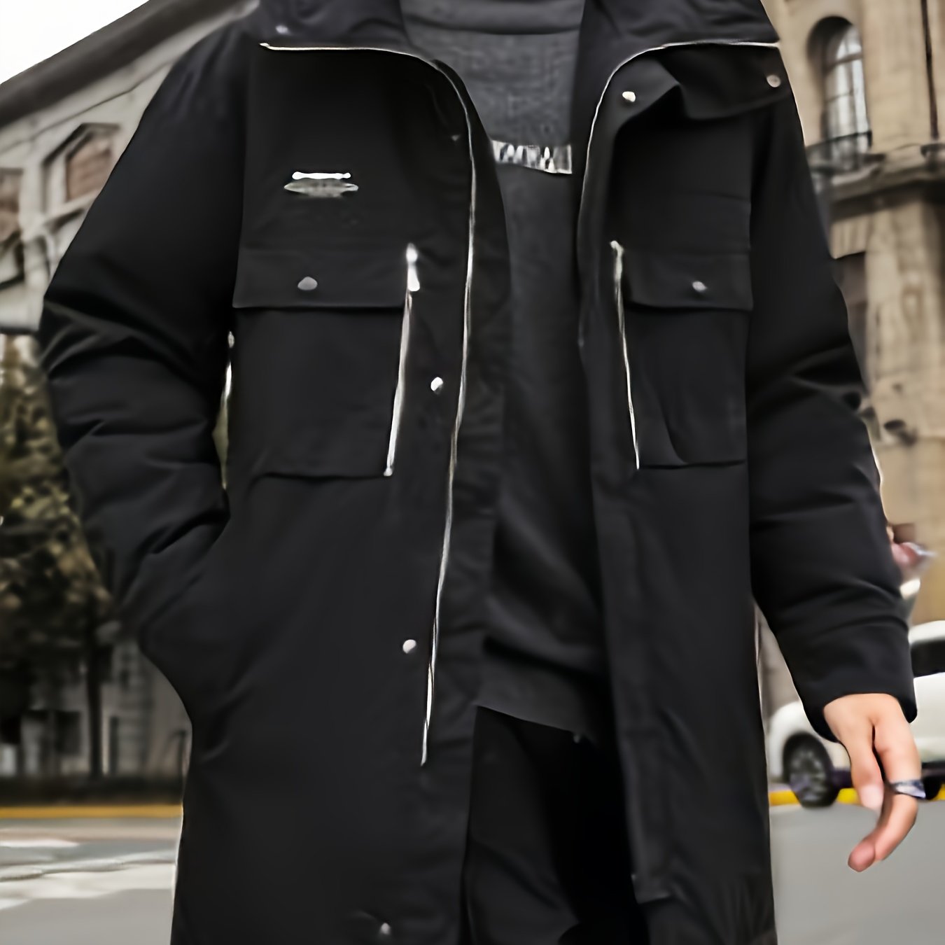 Men's Youth Thickened Hooded Down Jacket