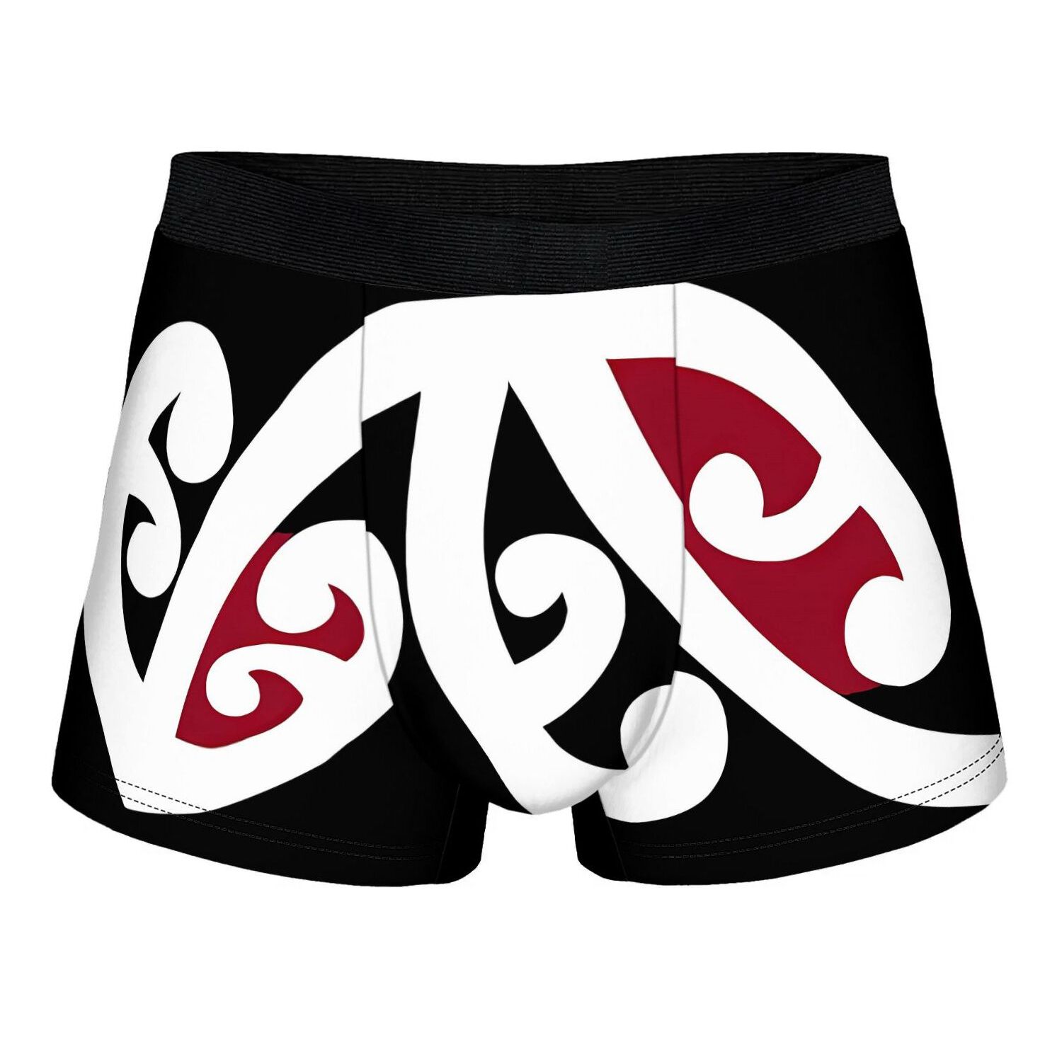 TEMU Maori Pattern Vibrant Colorful Boxer Shorts 2d Print Design Stretchable Underwear For Comfortable Everyday And Casual Wear Cool Design