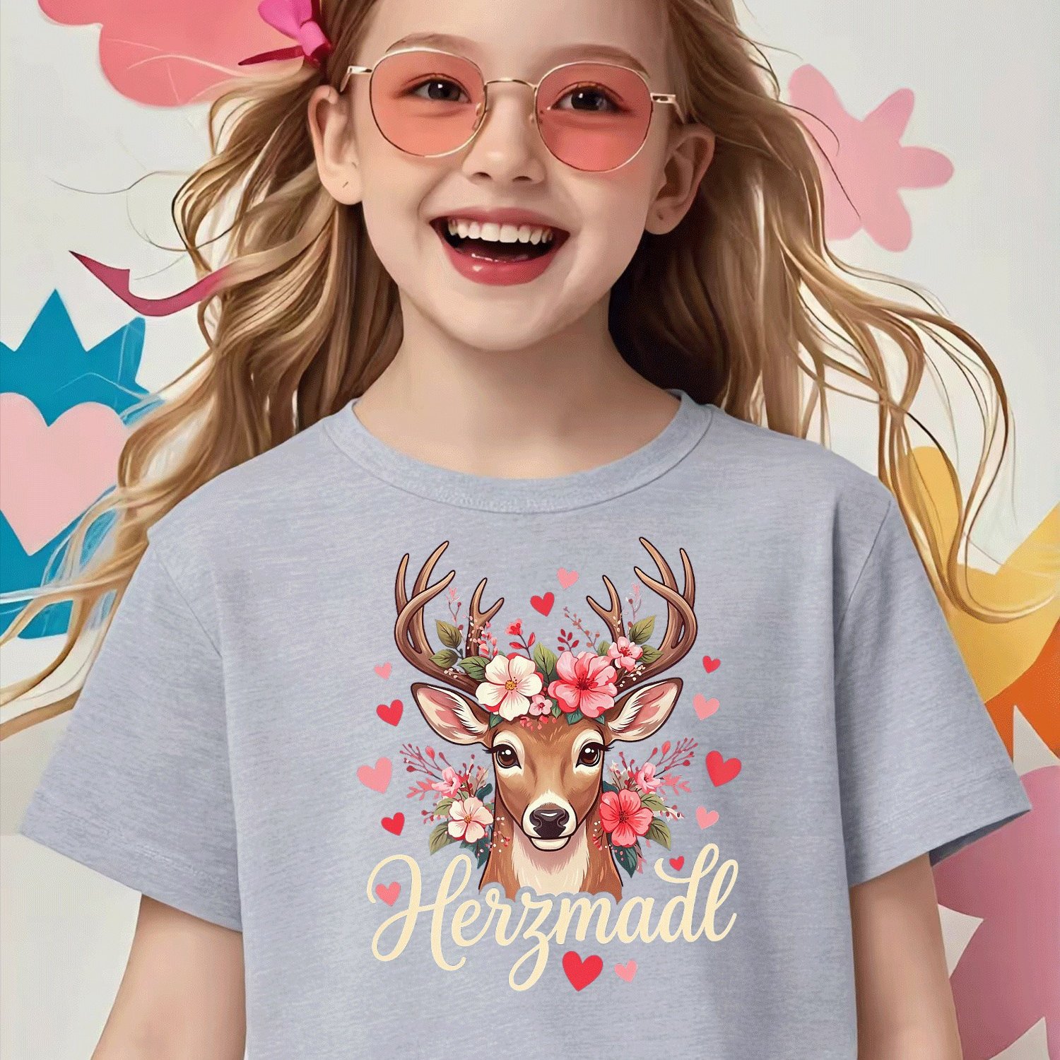 Passend For Oktoberfest T-shirt Damen Trachtenshirt T-shirt For Boys Girls Kids Chlidren T-shirt