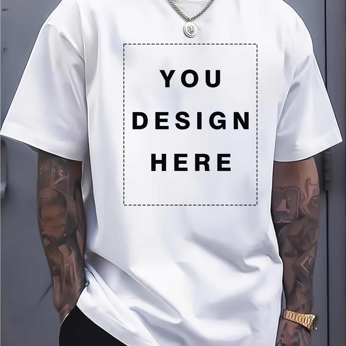 TEMU Custom Logo T-shirt, Personalized Business Logo Tee, Diy For Team & Company 111