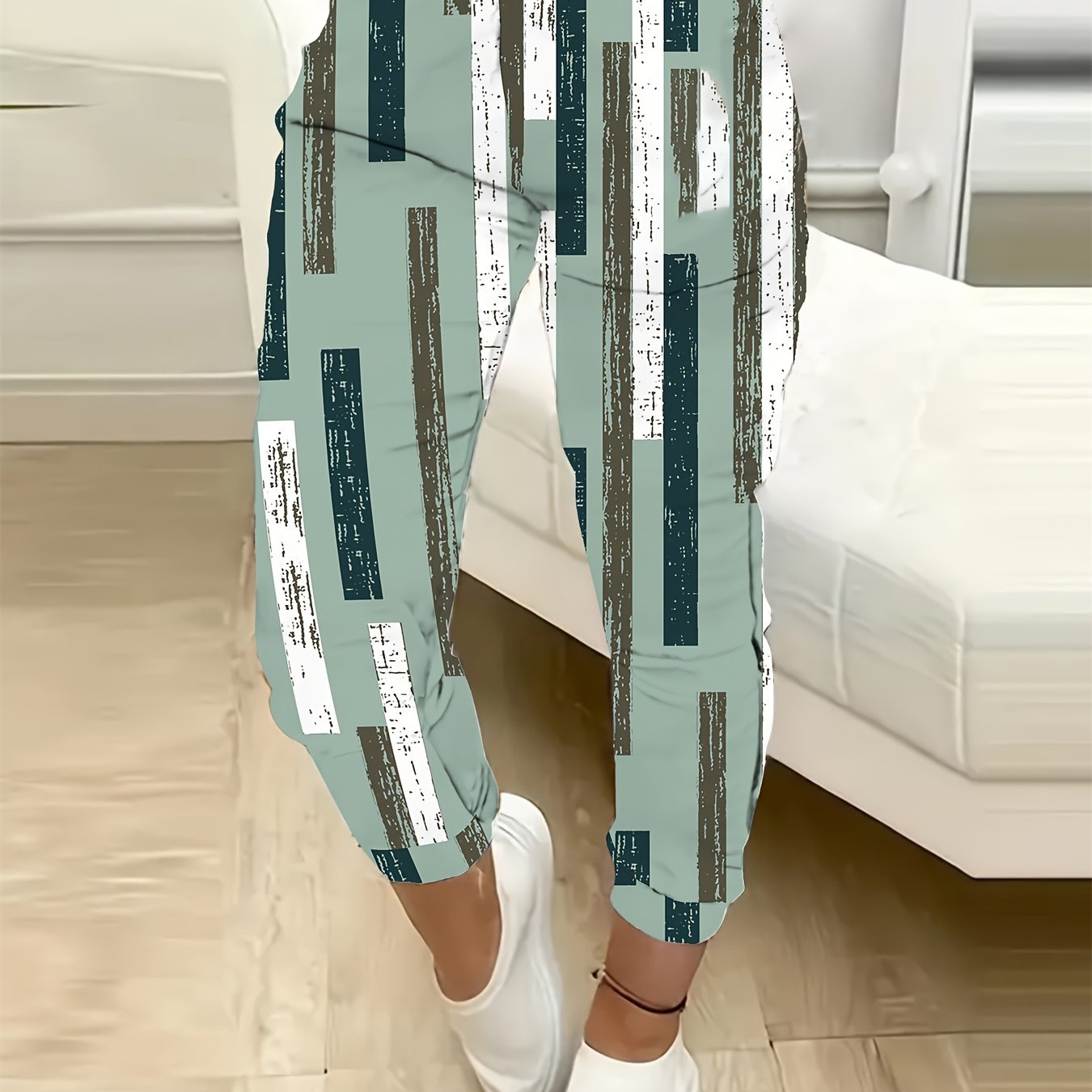 Striped Ankle Pants