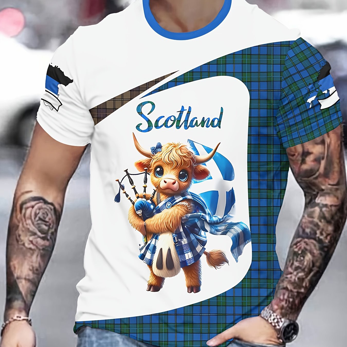 TEMU Ale Novelty Men's 3d Print Fashion T-shirt
