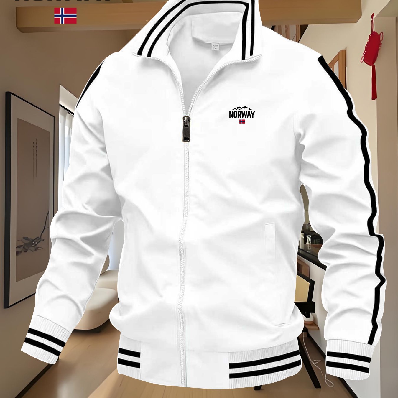 TEMU 2026 Men's Spring And Autumn Outerwear - Premium, Trendy, Relaxed, Cozy, Wind-resistant - Norway Outerwear For Men
