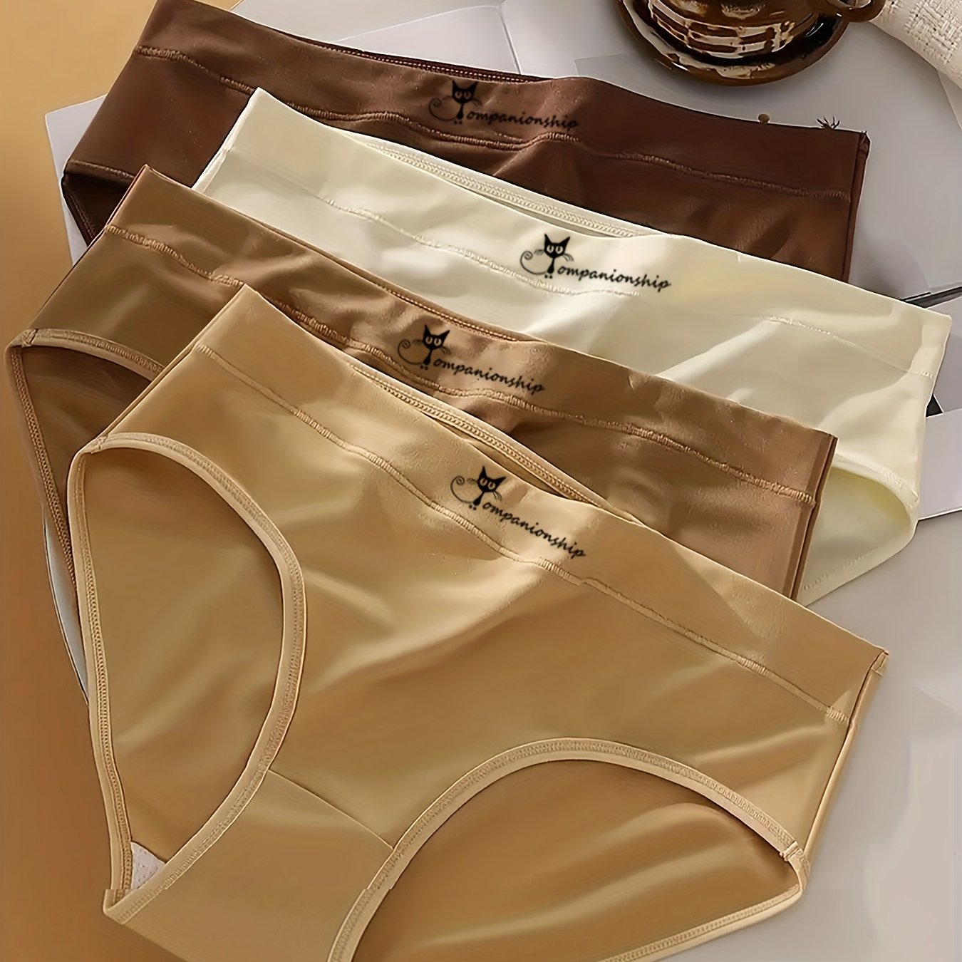 TEMU Random 2-pack Women's Minimalist Briefs, Breathable Daily Wear, Women's Underwear, Women's Panties, Women's Lingerie