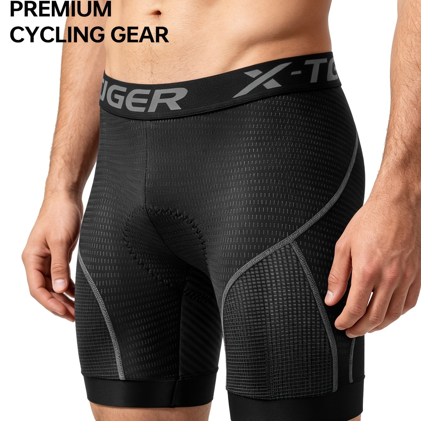 Image of Men's Cycling Underwear Shorts With 5d Padding For Sports Riding, Bike, And Mtb, Featuring Anti-slip Design