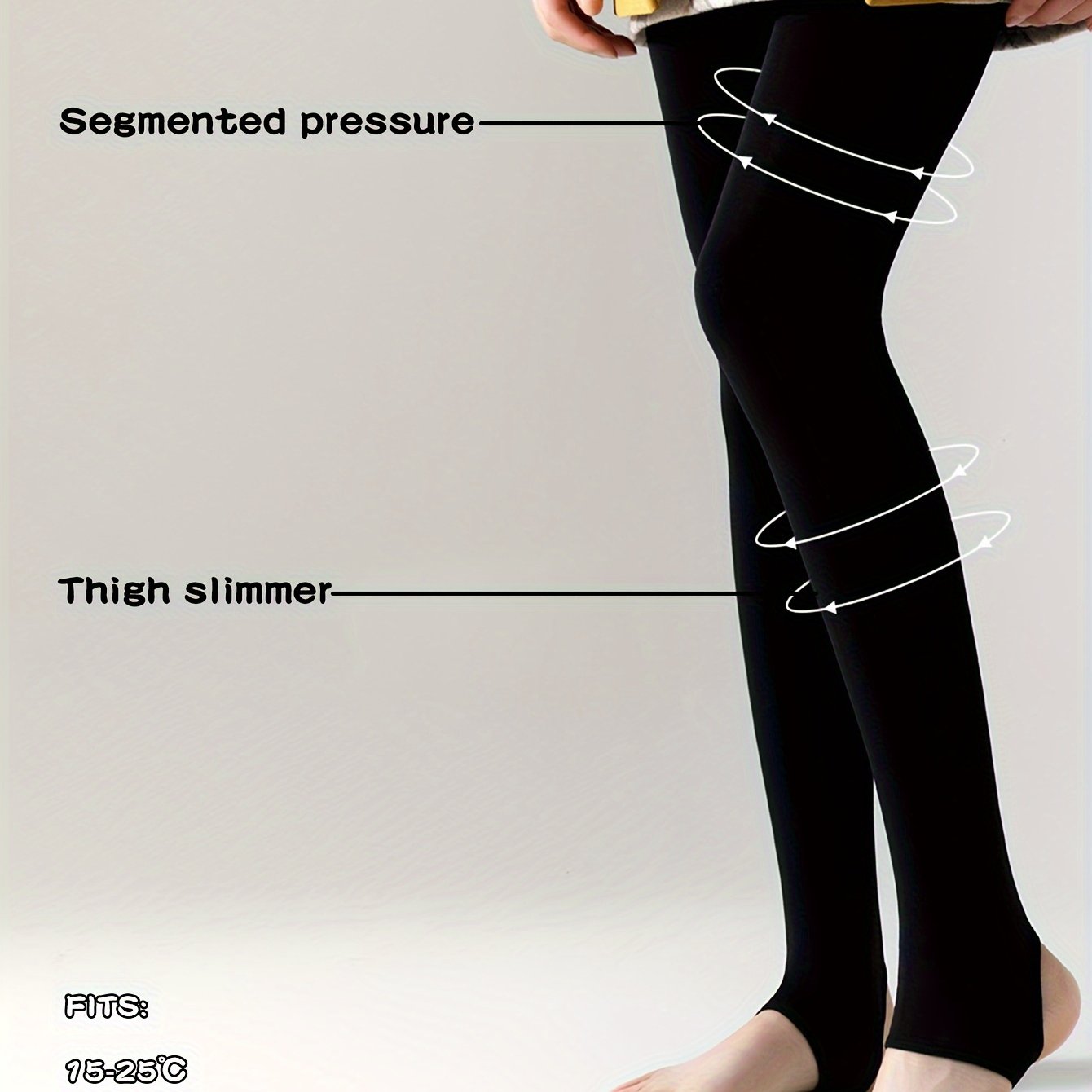 Image of Solid Color Skinny Leggings, Casual High Waist Stretchy Leggings For Spring & Fall, Women's Clothing