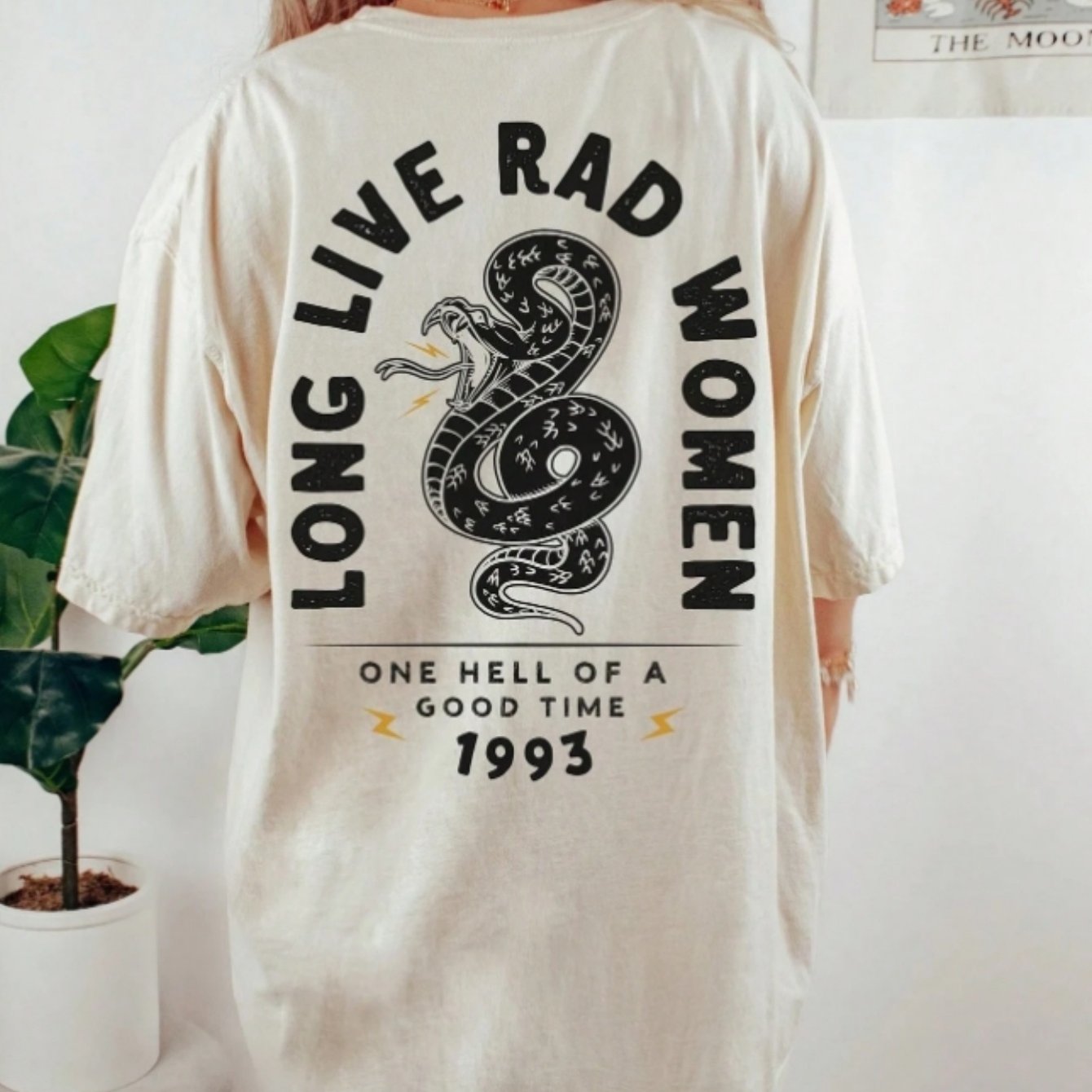 TEMU T-shirt à imprimé graphique et épaules tombantes, haut décontracté à manches courtes et col ras du cou pour et l'été, vêtements pour femme