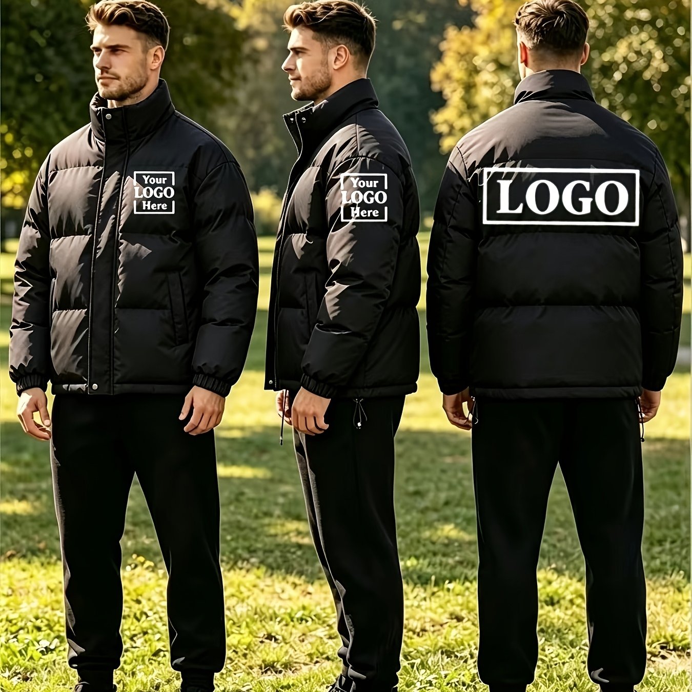 Winter Padded Custom Style Hoodless Outerwear, Comfortable & Warm