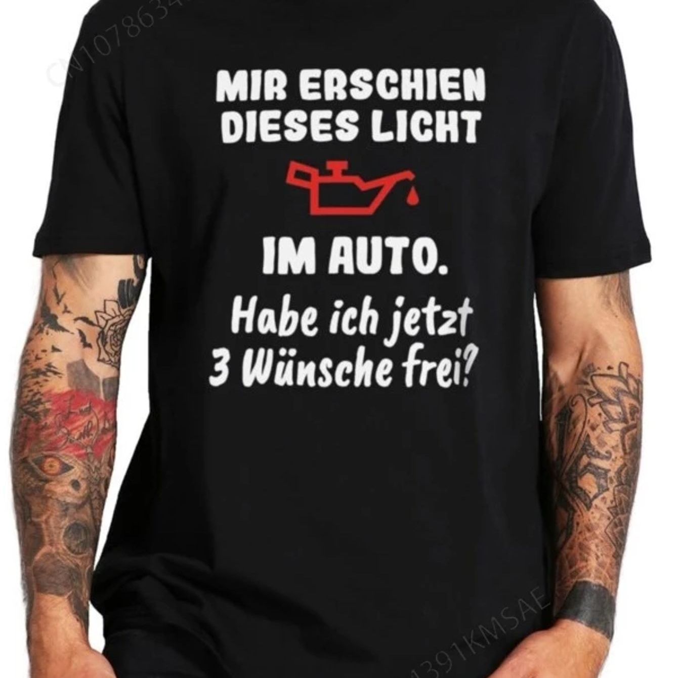 Image of I Saw This Light T Shirt Funny German Humor Sayings Tee Tops Cotton Soft Unisex O-neck T-shirts Eu Size