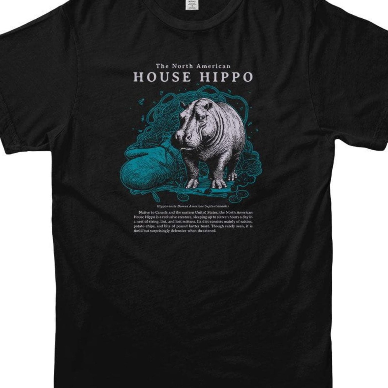 TEMU T-shirt Hippopotame de Nord-Américaine - Cadeau