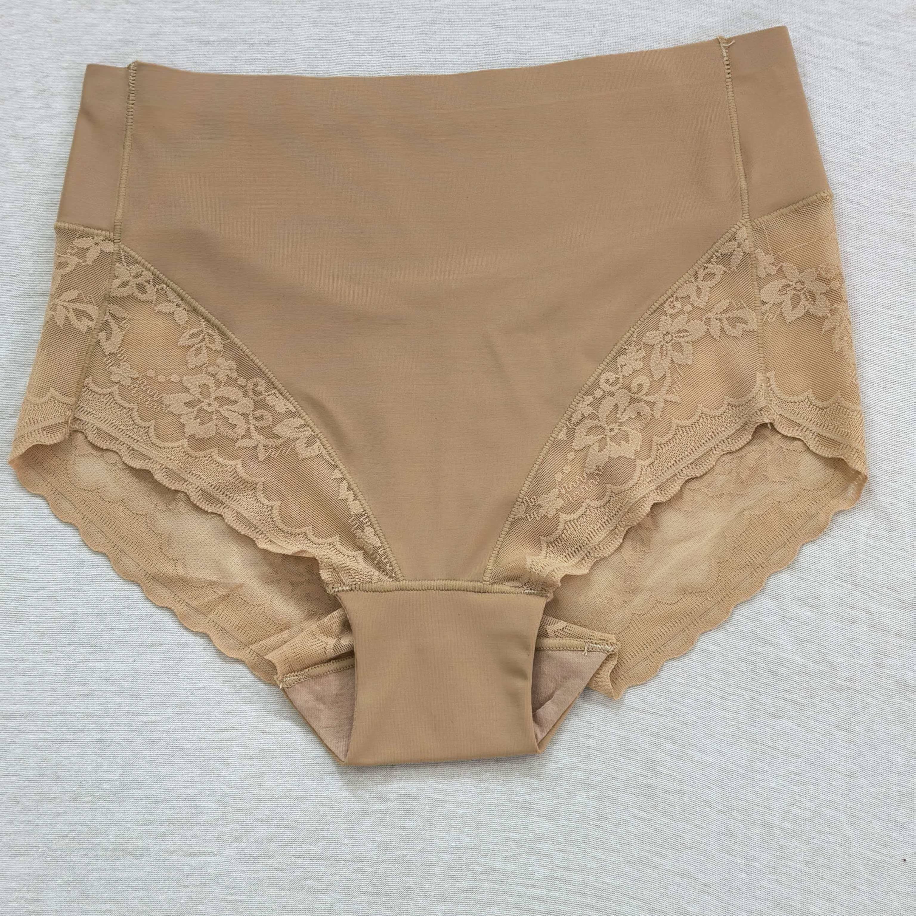 TEMU 【商品名】なミッドライズ レースエッジ ショーツ、滑り止め 通気性 レディース ブリーフ、転がりにくい 快適なフィット感 ヒップカバー ソフト ストレッチ ランジェリー