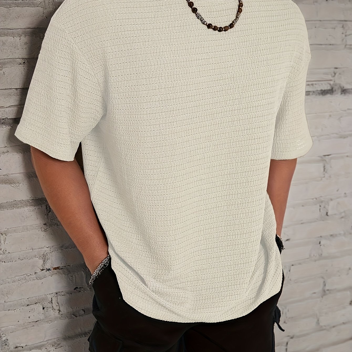 's Casual Spring Summer Knit Short Sleeve