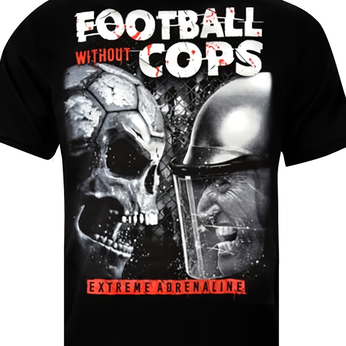 2026 New Herren T-shirt Fuball Football Hoo Liga Ns Ultras Schwarz Casual Logo