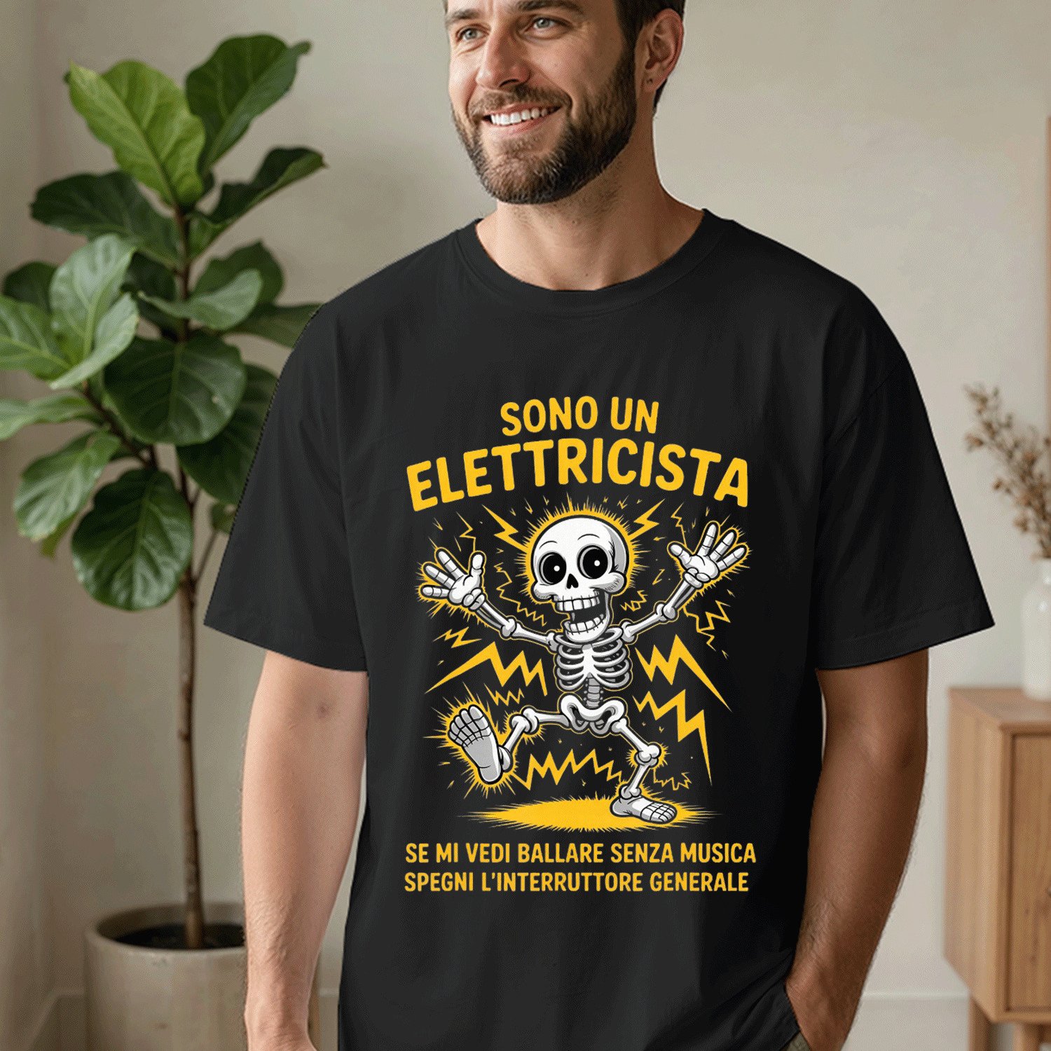 TEMU Funny Electrician For Electricians Men's T-shirt, 180g