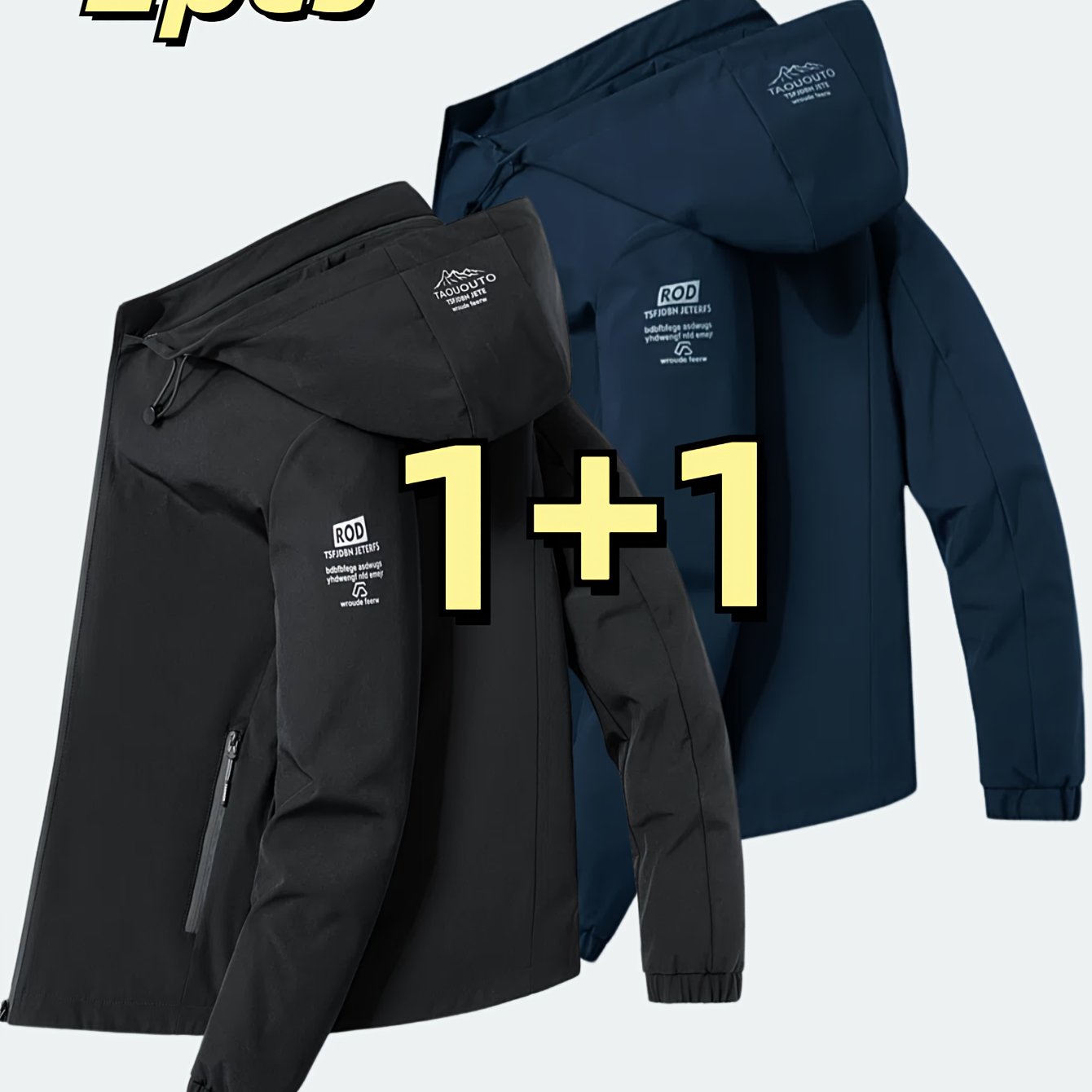 Windproof Detachable Hooded Jacket, Korean Style Trendy Loose Fit, Stylish And Casual