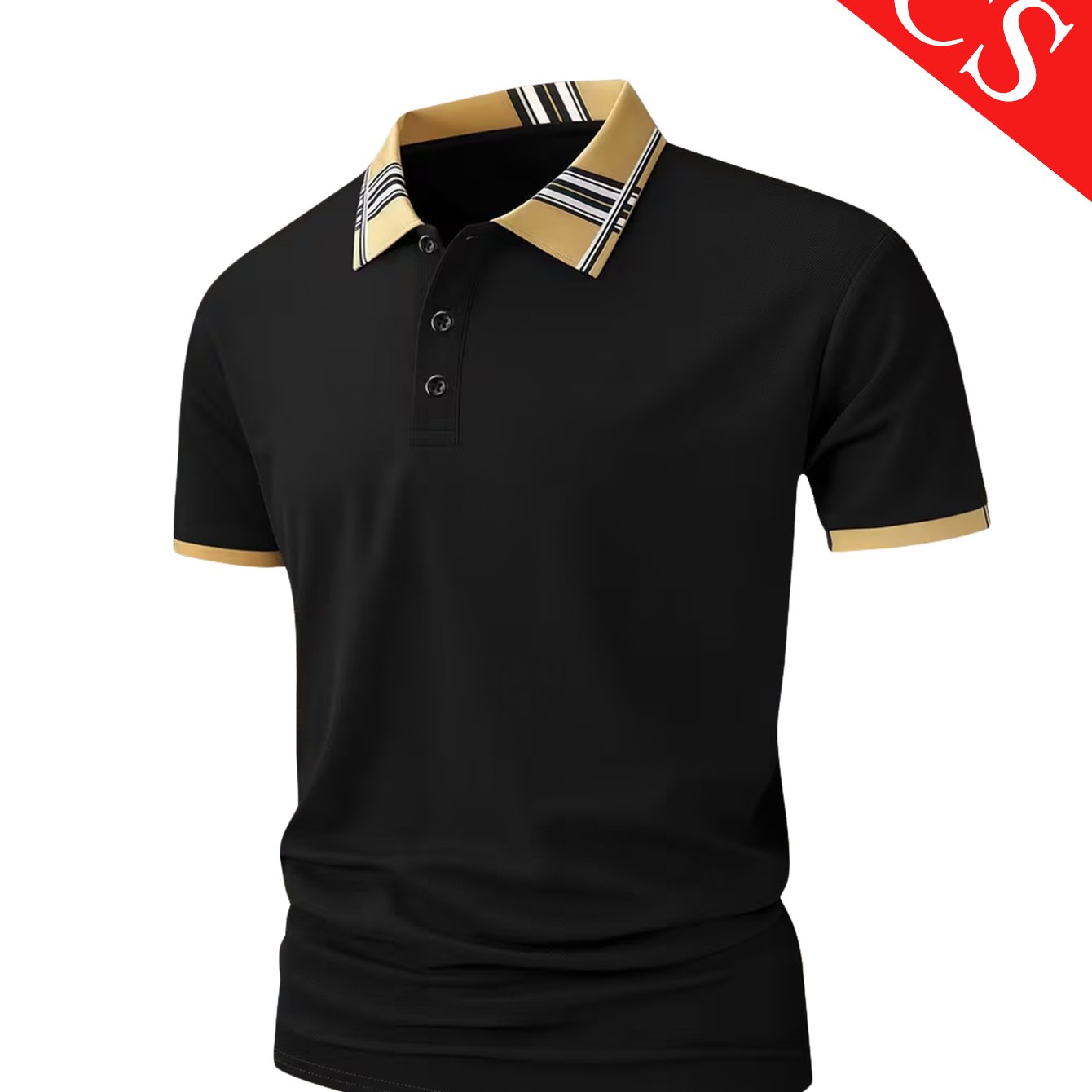 TEMU 1pc Men's Shirt, Short-sleeved, Suitable For Sports And Leisure, Ideal For Golf And Tennis, Running And Fitness, Made Of 100% Polyester,
