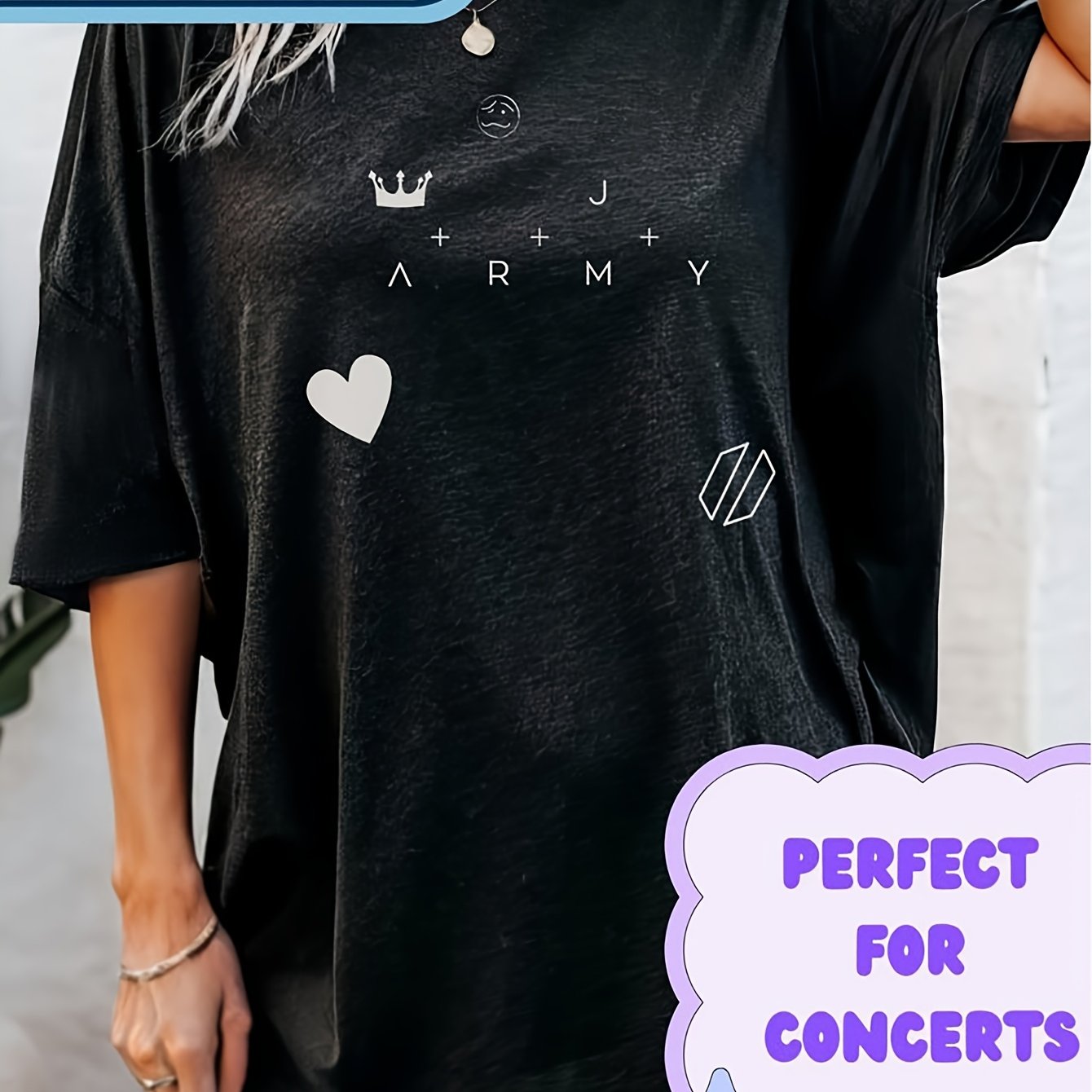 Image of Unisex T-shirt J-u Ung Kook B T S Hnd Tttoo Jk Trendy Concert Everydy Style