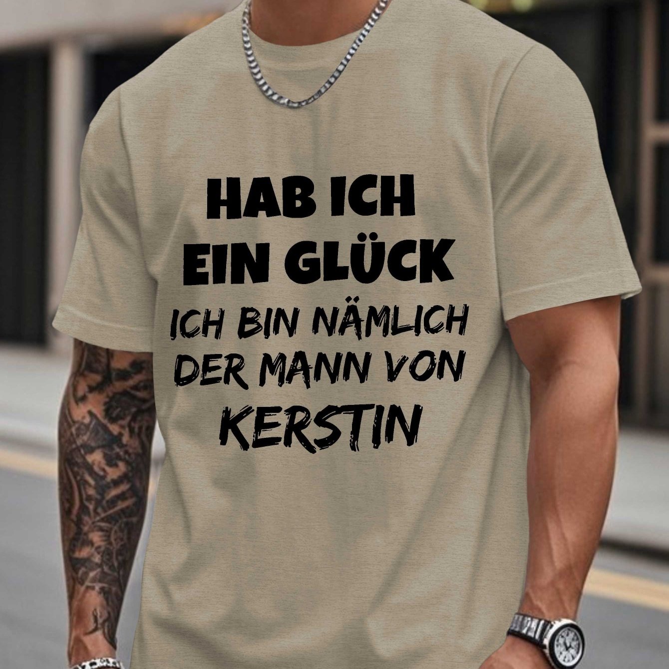 E-shop Lustiges deutsches Ehe Herren Kurzarm T-Shirt Sommer T-Shirt Top