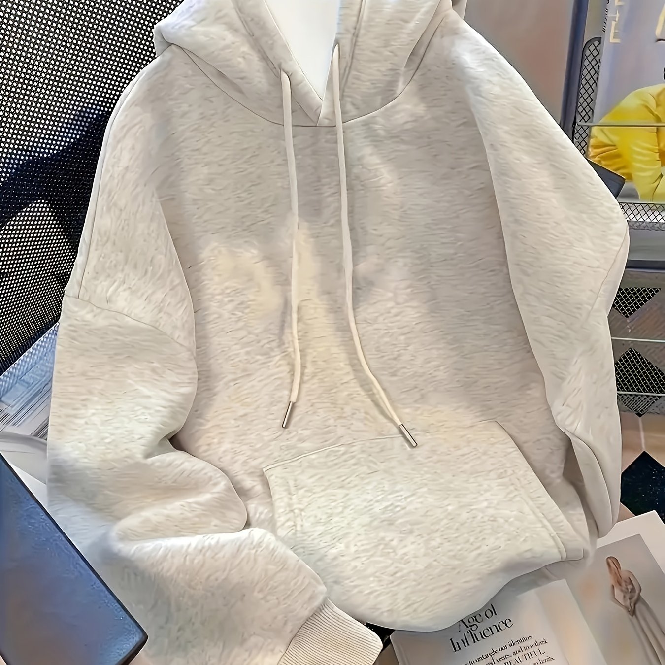 TEMU Solid Color Casual Women's Hoodie