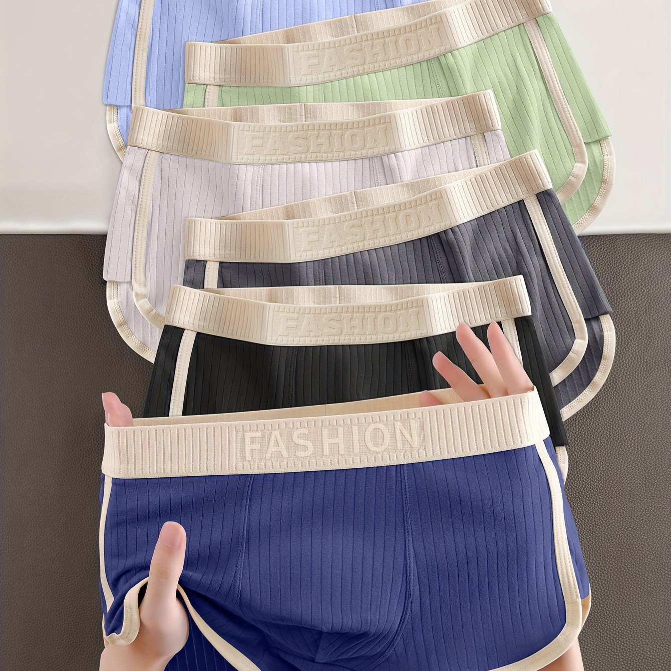 E-shop 6er-Pack Herrenunterwäsche, neue weiche, bequeme, atmungsaktive, hautfreundliche, locker sitzende, nicht schwitzige Shorts in Übergröße –