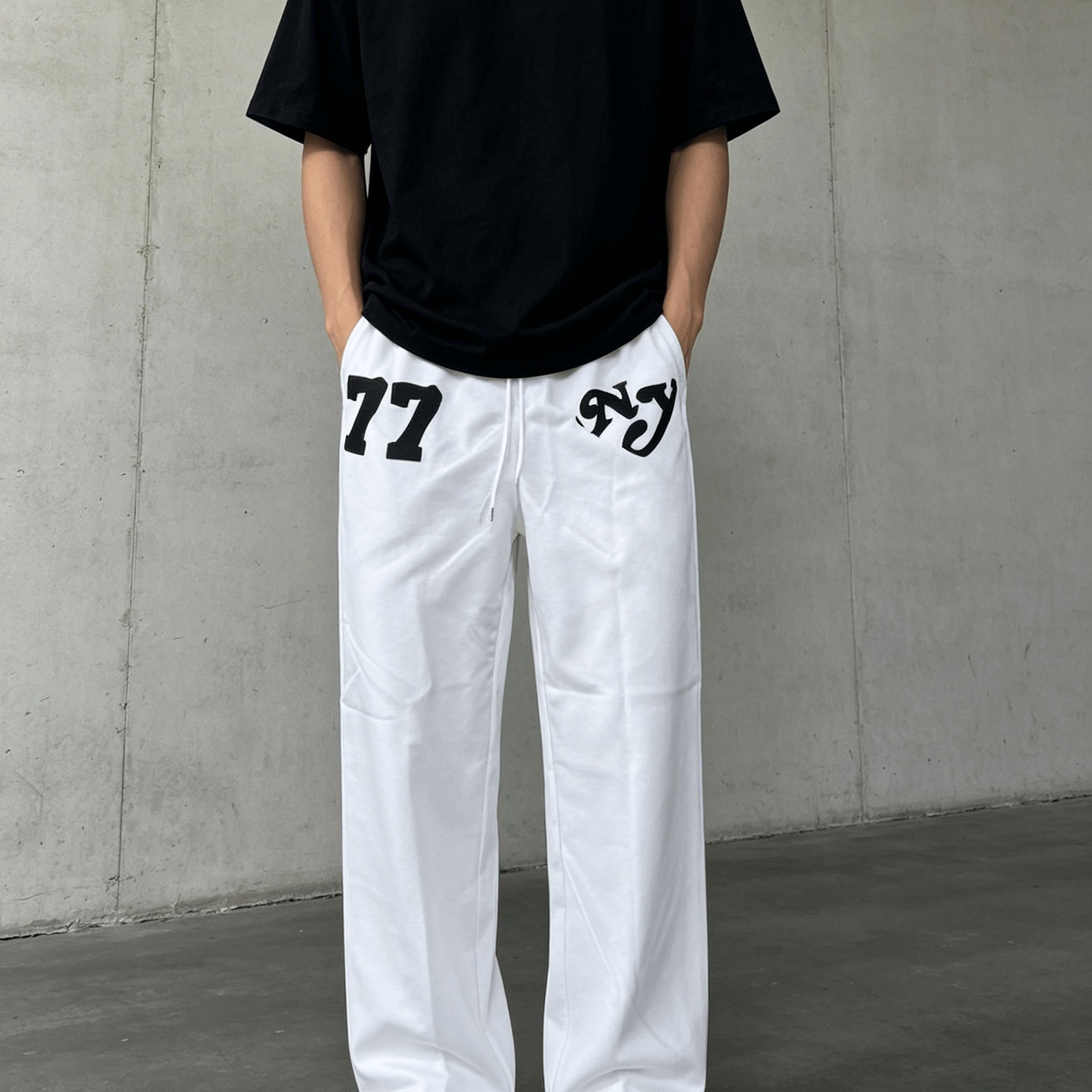 TEMU Men's Casual Sports Pants, Stylish, Comfortable, Outdoor Loose Straight-leg Trousers