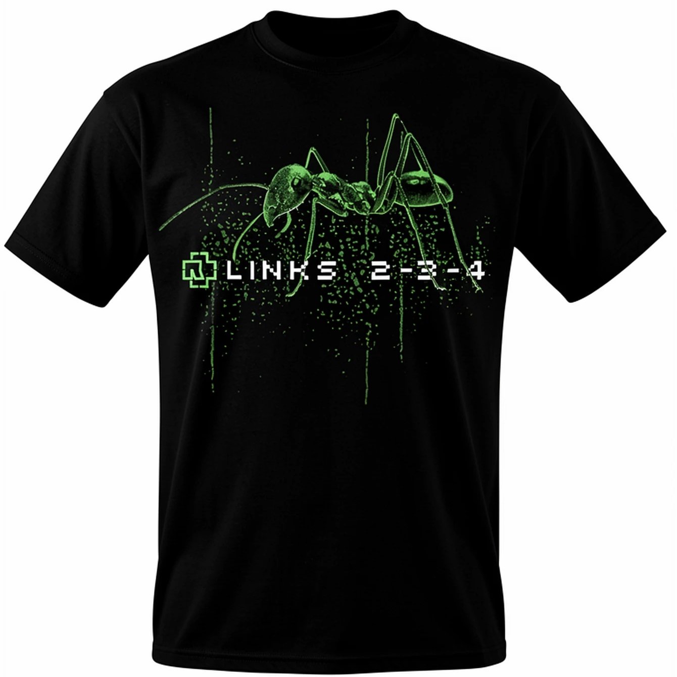 Image of Men's Links 2-4 Album Graphic T-shirt - Black With & Splatter Print, Breathable Band Tee, Loose Fit For Concerts, Casual Wear & Everyday Use - Iconic Design (original Merchandise Gift For Fans)