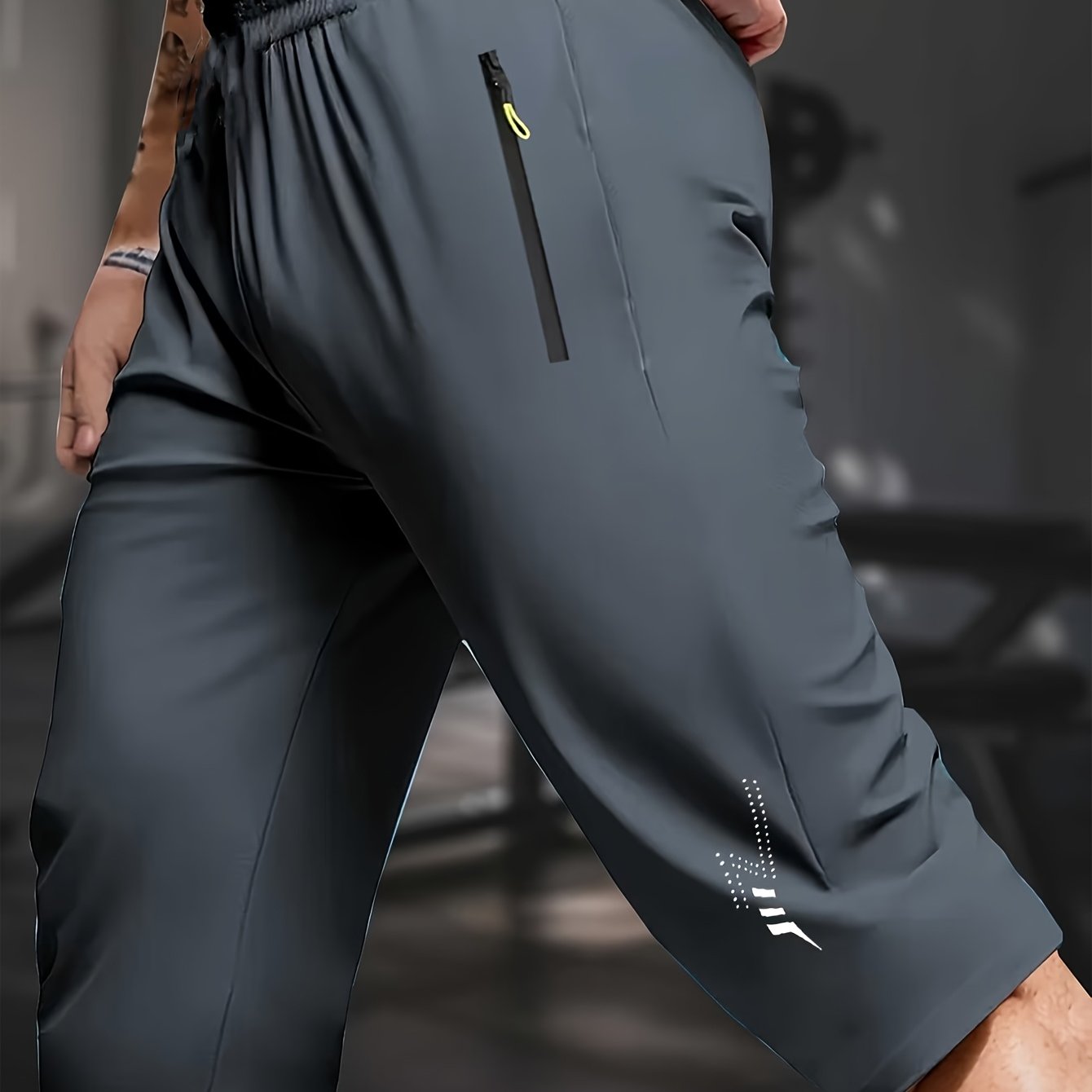 TEMU Trendy And Versatile, This Lightning Print Is Suitable For Men And Women. In 7/8-length Pants, Shorts, And Quick-drying Shorts, Made Of