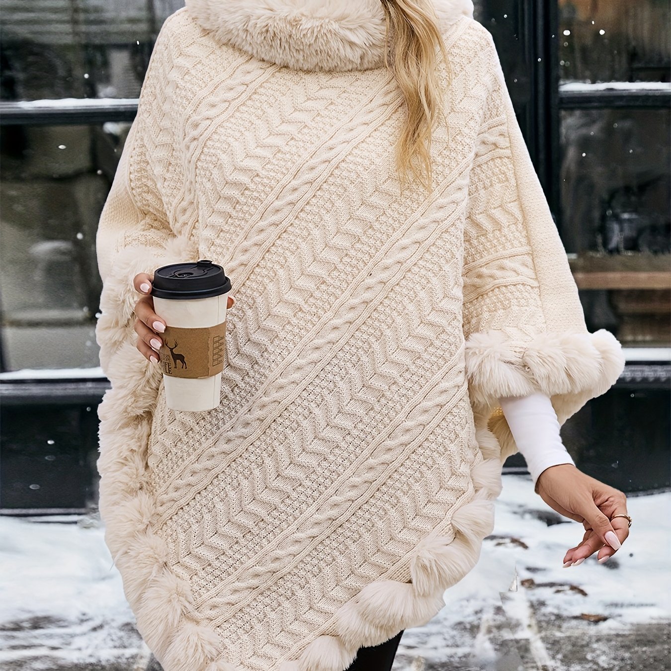 Elegant European And Women's Twisted Rope Striped Top With ; A Stylish And Warm Piece Suitable For Wearing Alone In Autumn And Winter
