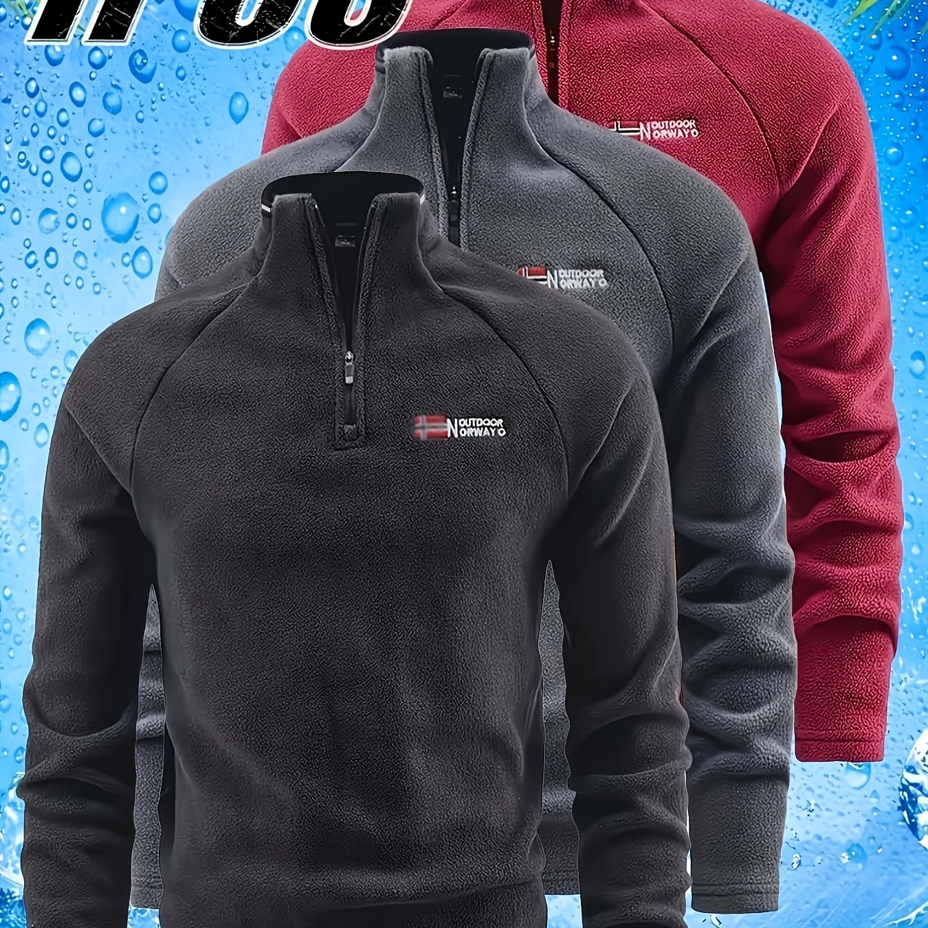 TEMU 3-color Men's Casual Sports Sweater. The Fabric Is Comfortable And Warm, Suitable For Casual Sports, Outdoor , Daily Wear, Holiday Gifts, And A