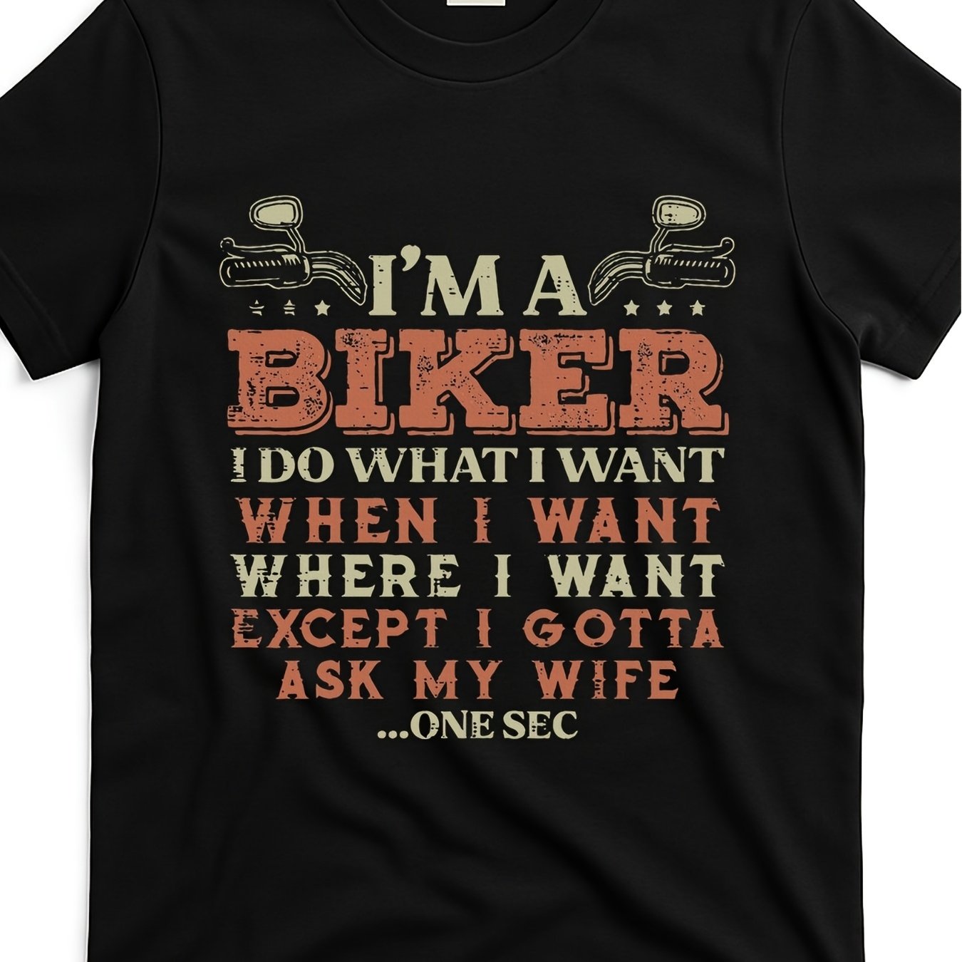 TEMU Retro Motorcycle T-shirt - "i' A Biker I Do " Biker Slogan, Motorbike Graphic Tee, Round Neck Casual Shirt Suitable For Riding, Gifts, Casual