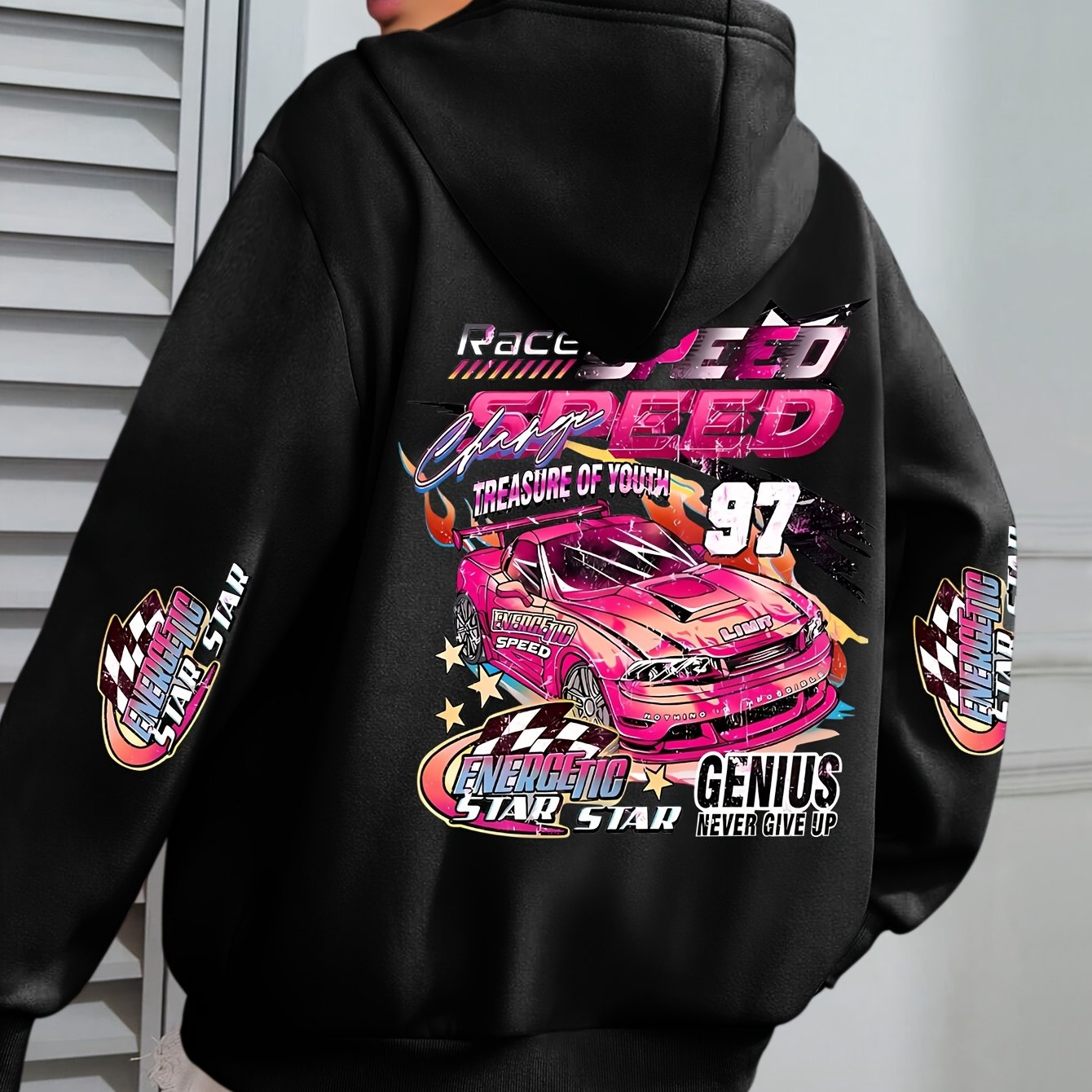 TEMU Sports Car - 97 Pattern - Hoodie