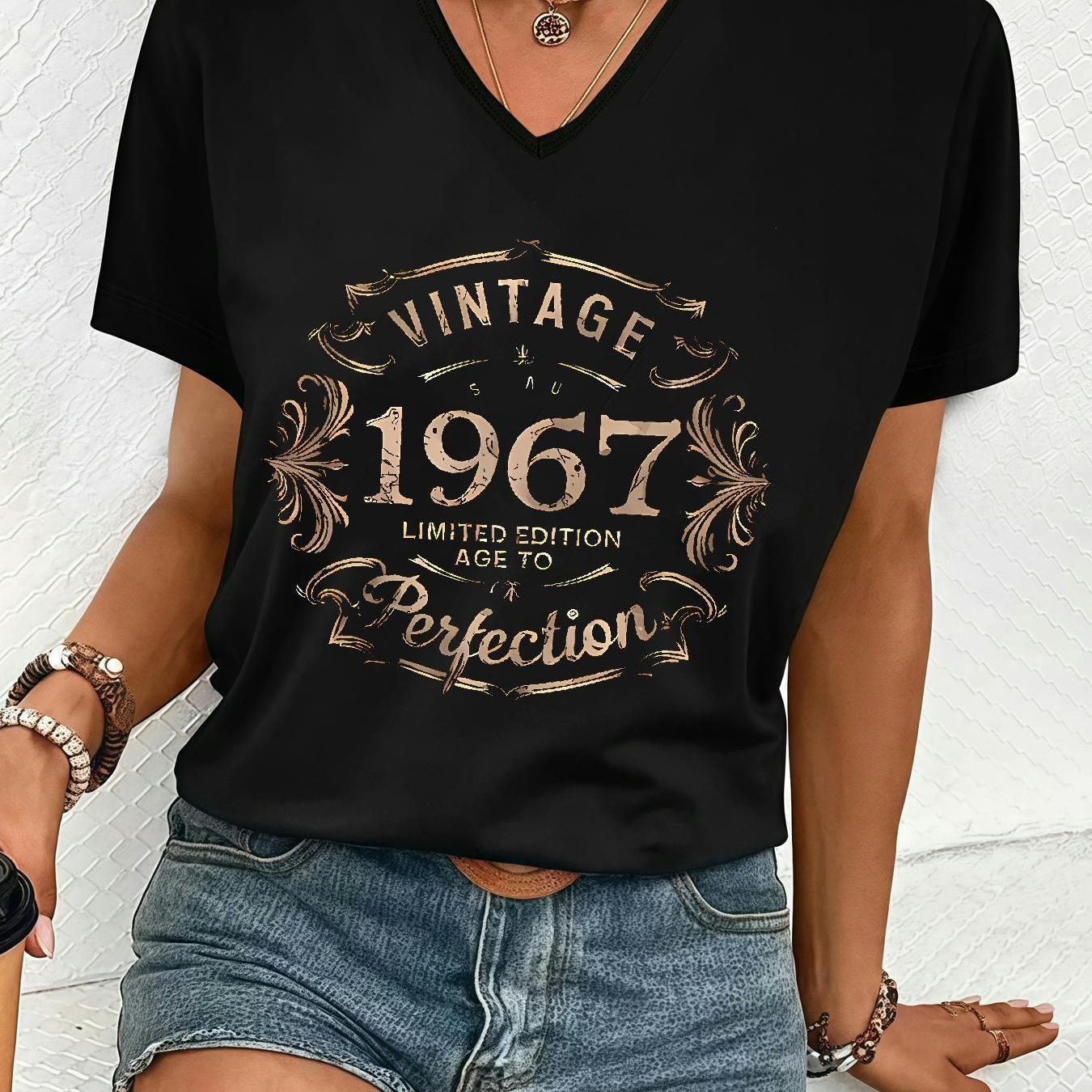 TEMU Plus Size - Plus Size - Short Sleeve Casual 2d Flat Printing Ql20250628087 For Women In Summer - Oversized Loose Fit A . 95% 5%elastane