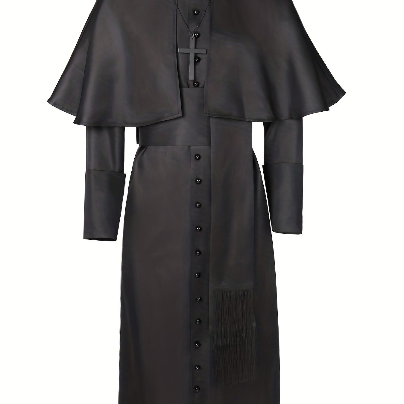 Image of Medieval Role-play Costume, Long-sleeve Robe, Suitable For Carnival, Halloween, And Cosplay Ball Costumes, Role Play Outfits Men