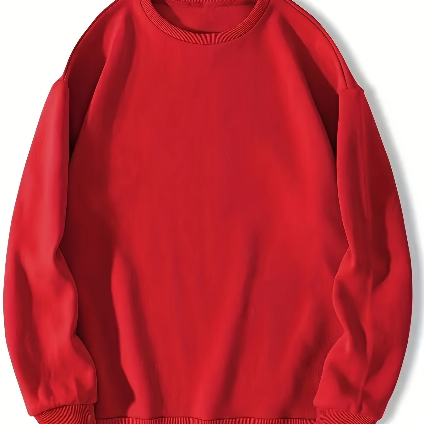 TEMU Sudadera sólida y , diseño casual de cuello para hombres, otoño invierno