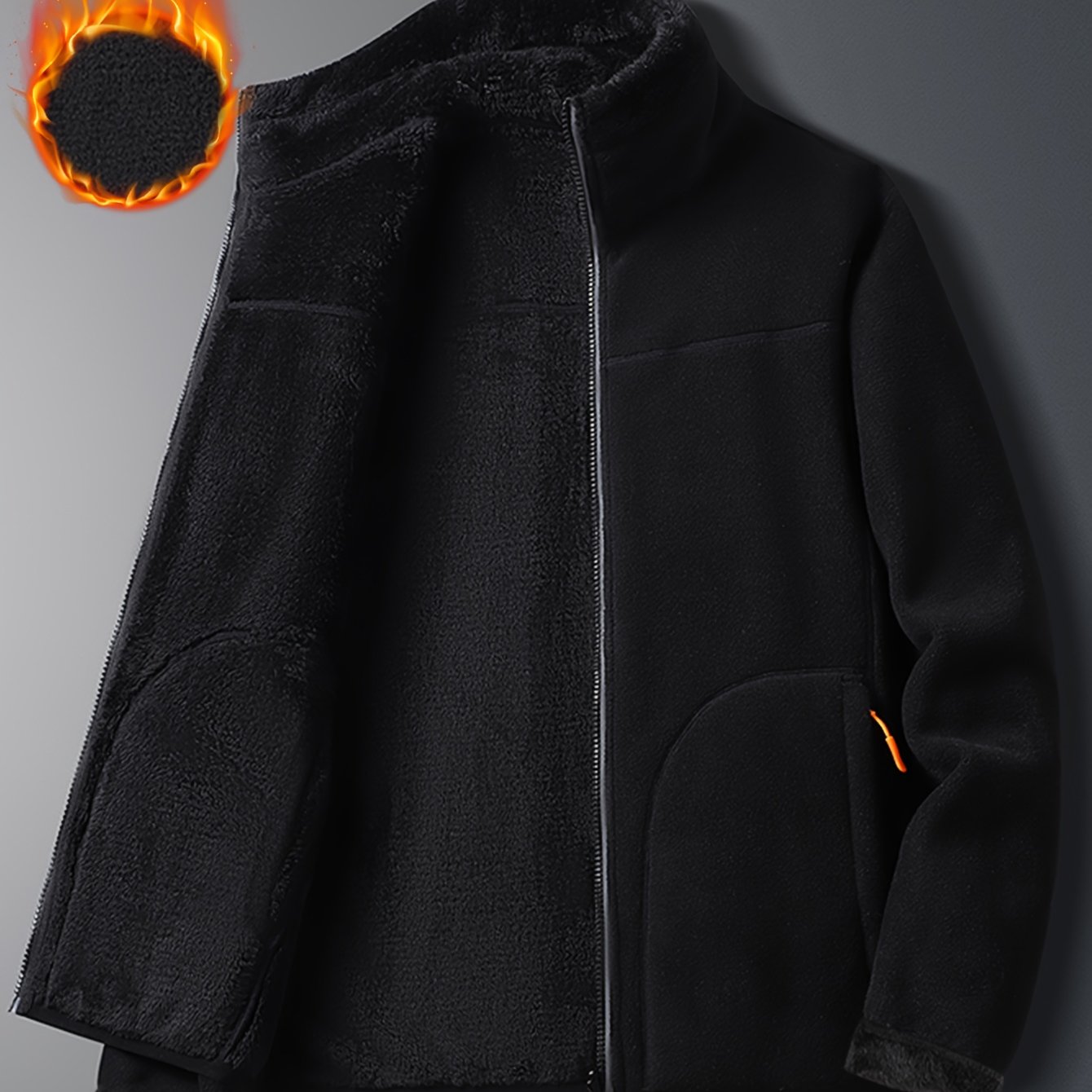 TEMU Women's Fashion Solid Color Warm Jacket, Autumn/winter Comfortable Thickened Reversible Jacket