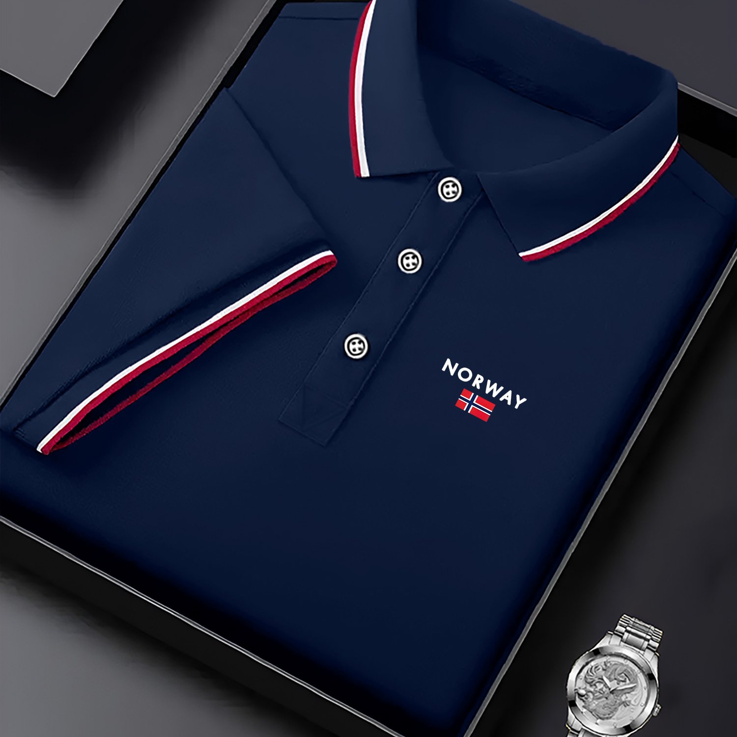 TEMU Large Size Clothing - Large Size Men's Short-sleeved Shirt Lapel , Fashionable, High-end And , Breathable And Comfortable, Trendy And Versatile
